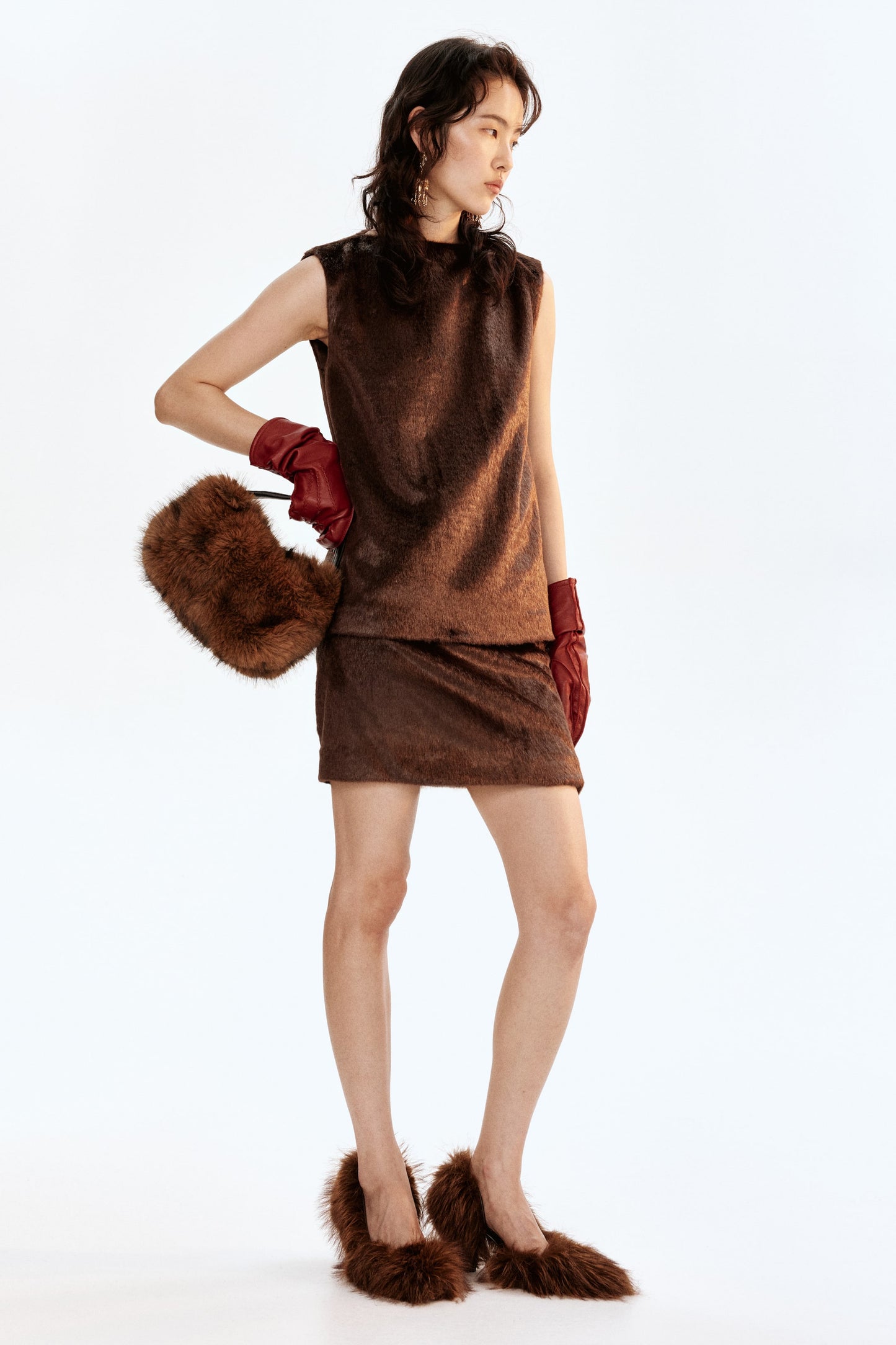 Knee-length skirt