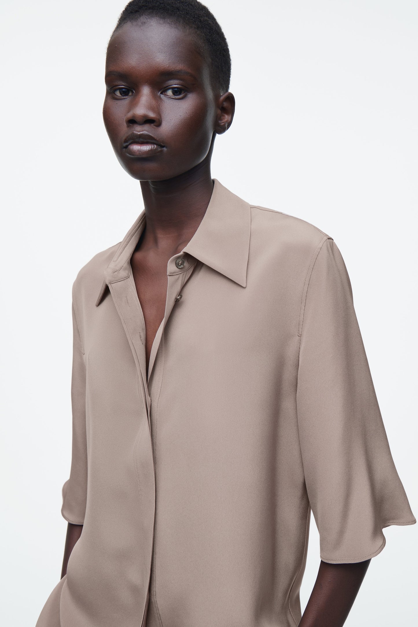 Longline Silk Shirt