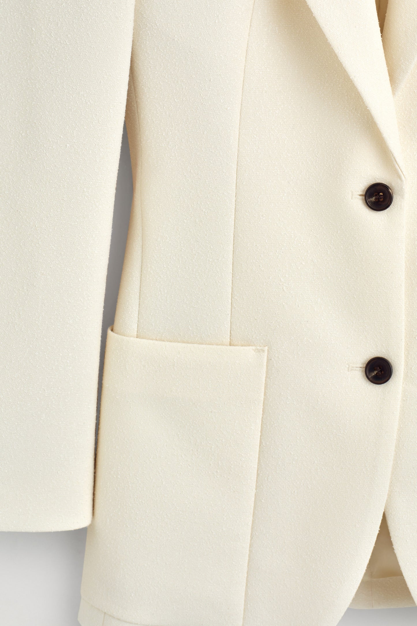 Single-breasted bouclé blazer