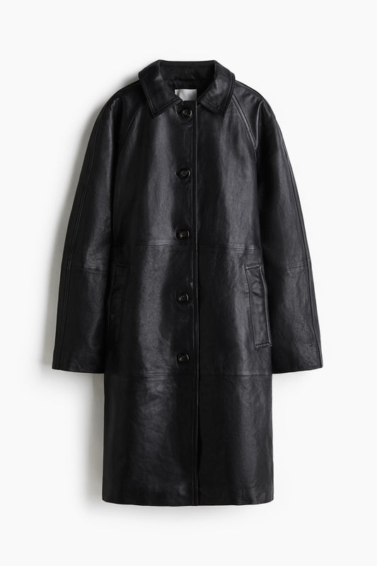 Leather coat