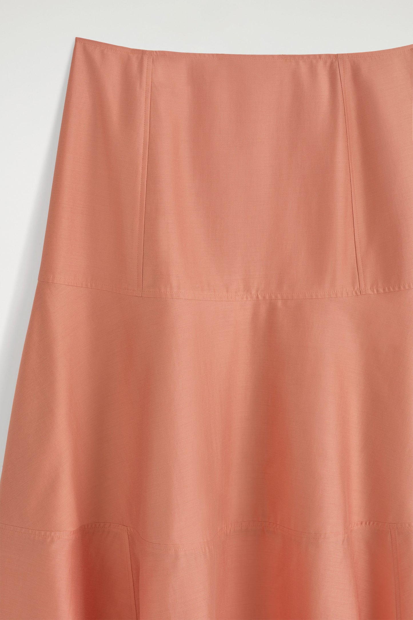Panelled A-Line Midi Skirt