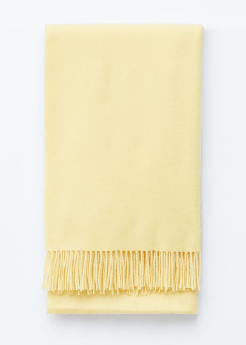 Fringed Wool Blanket Scarf
