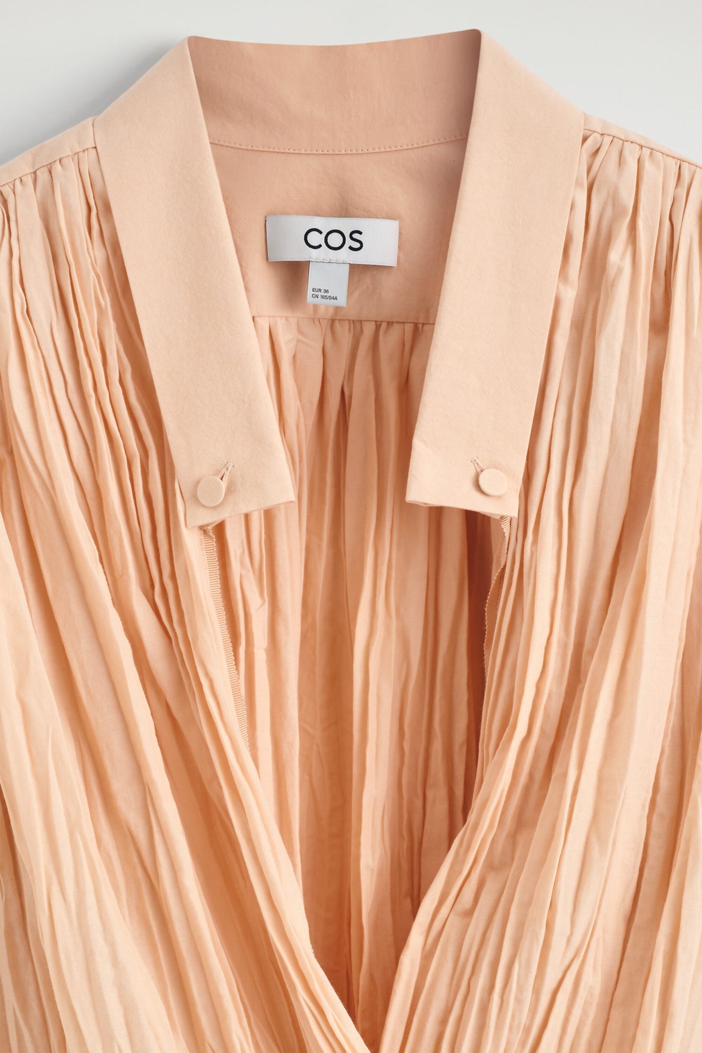 Crinkled Wrap-Over Blouse