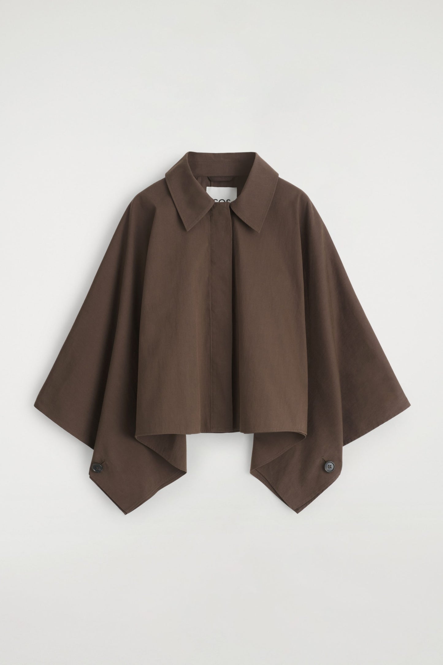 Cropped Trench Coat Cape