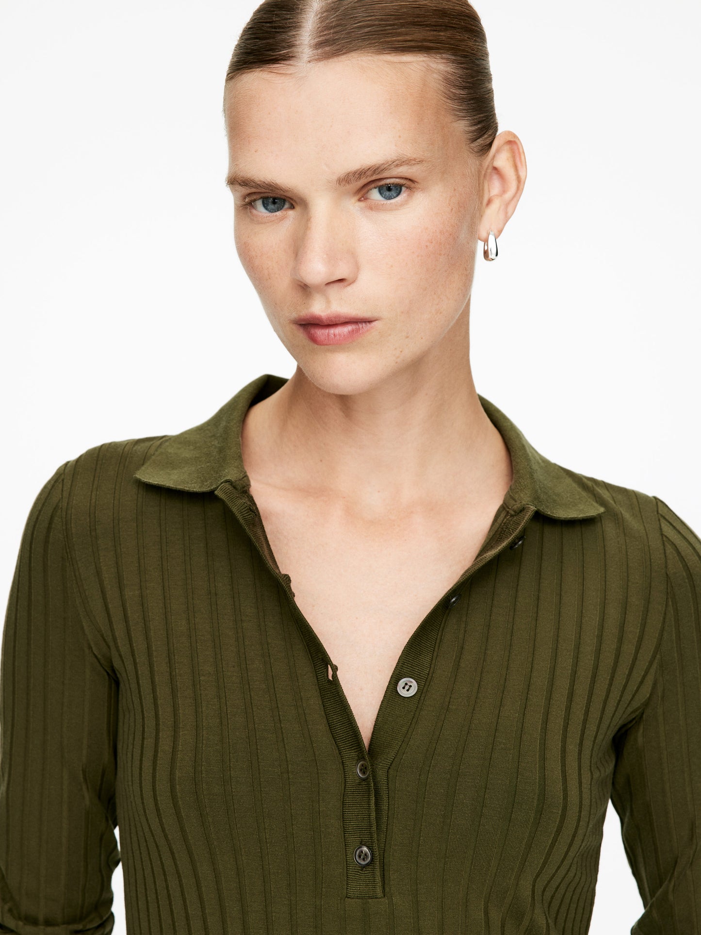Wide-Rib Polo Shirt