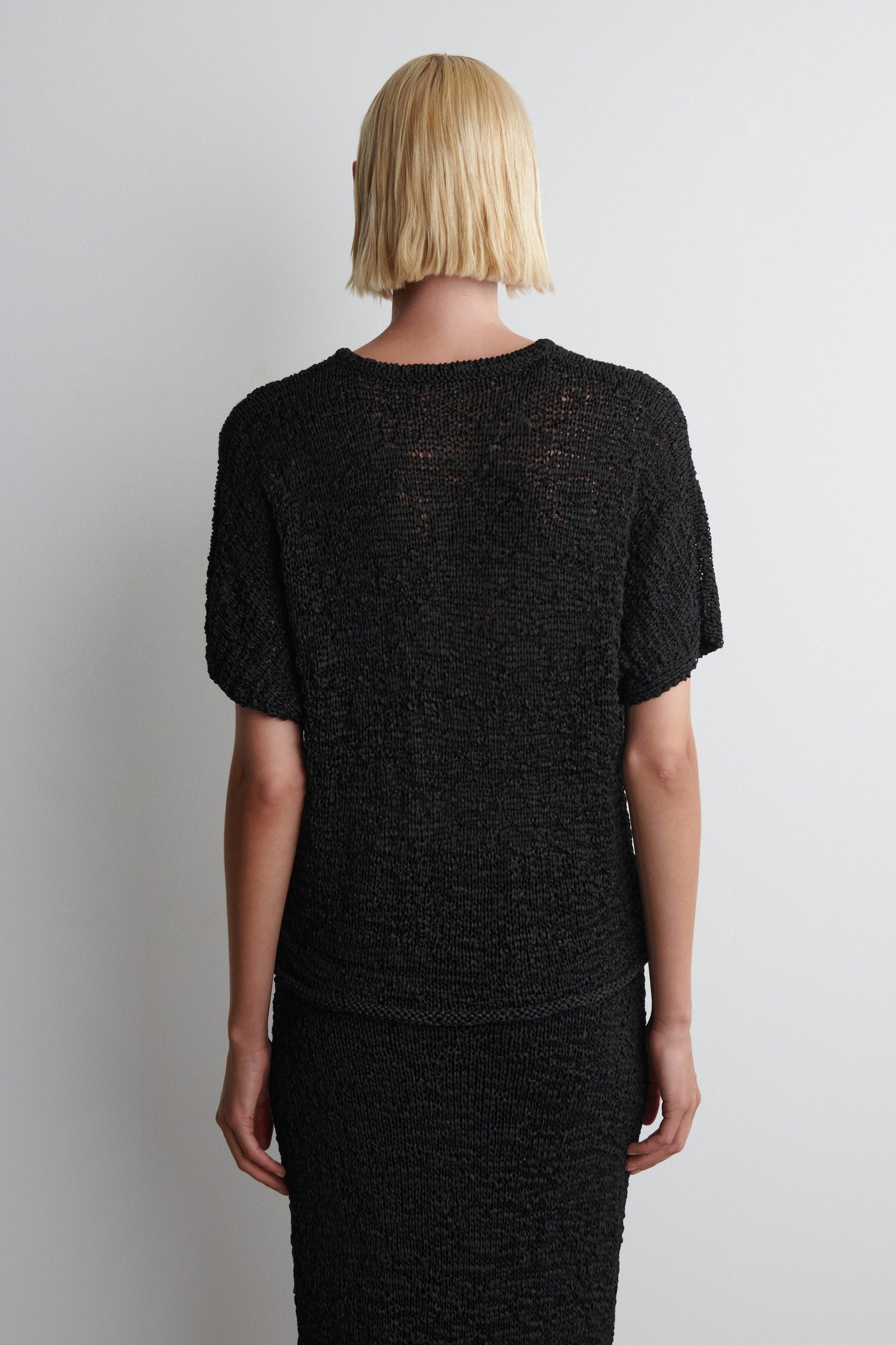 Textured Open-Knit Top