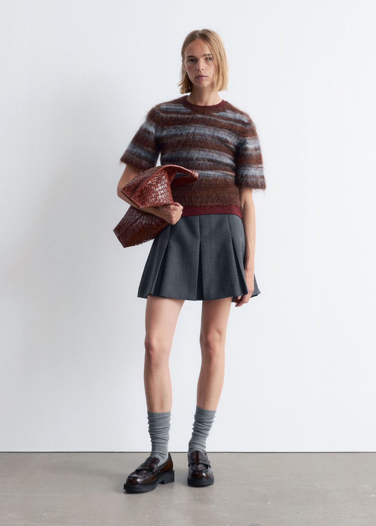 Brushed-Knit T-Shirt