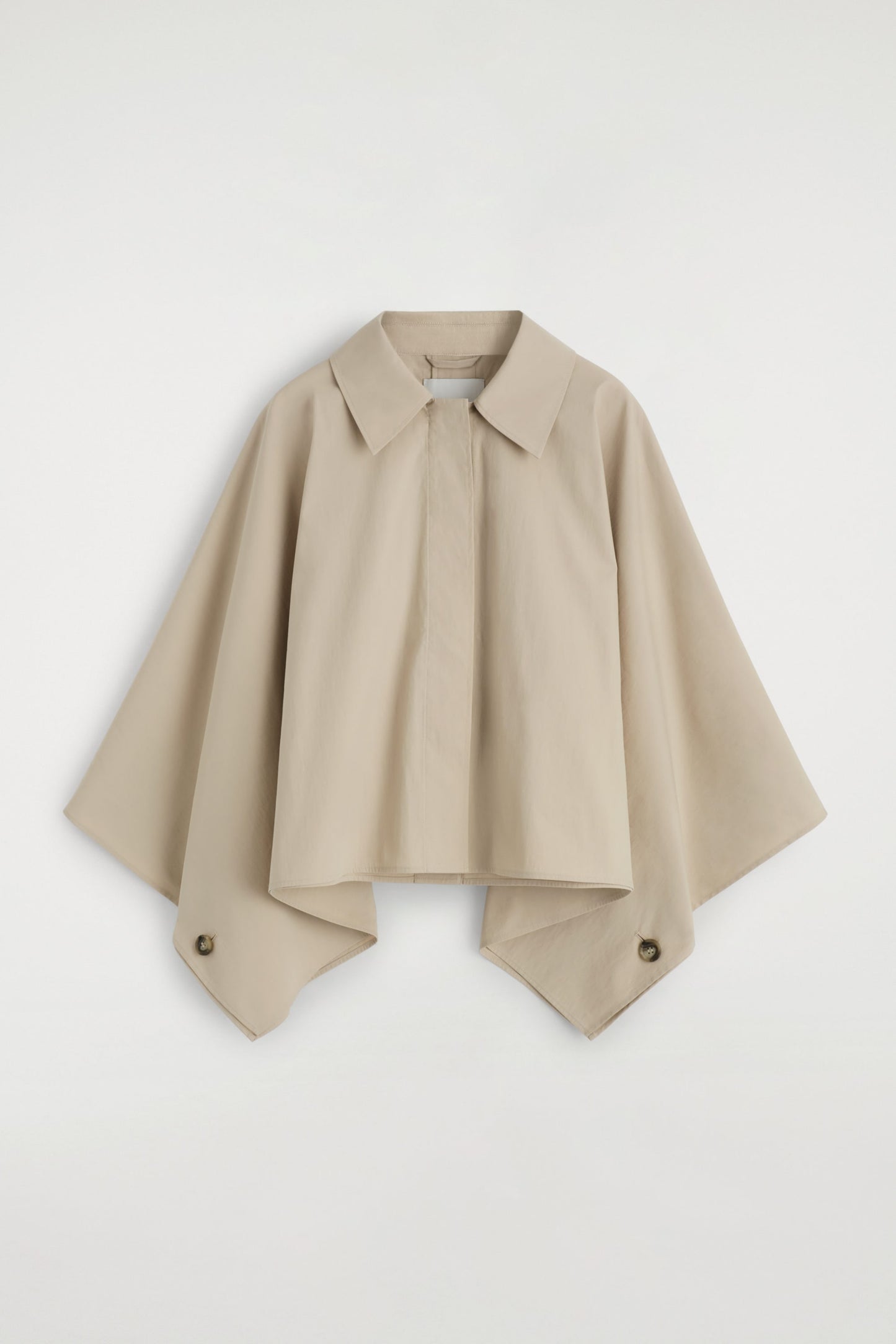 Cropped Trench Coat Cape
