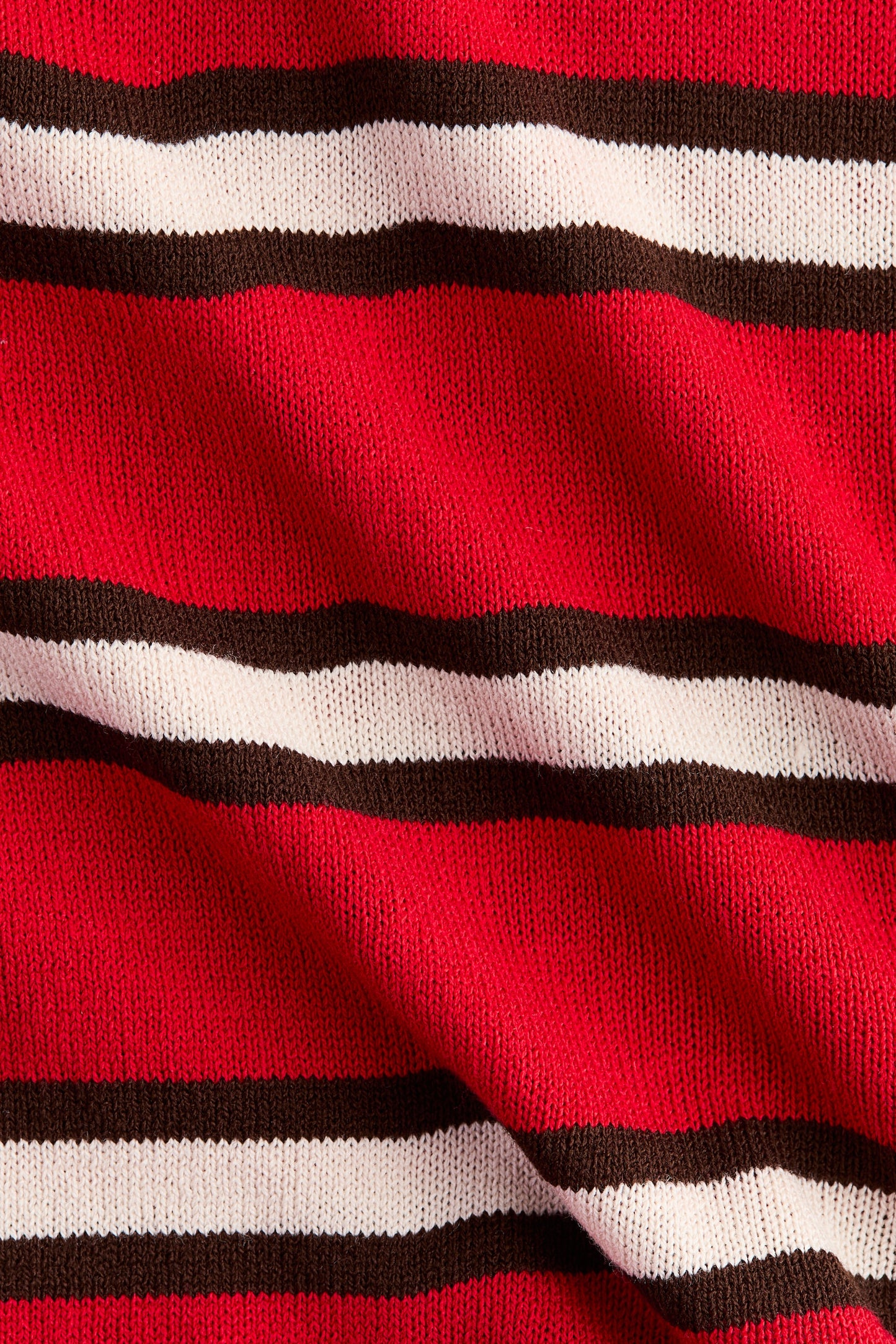 Oversized fine-knit polo shirt