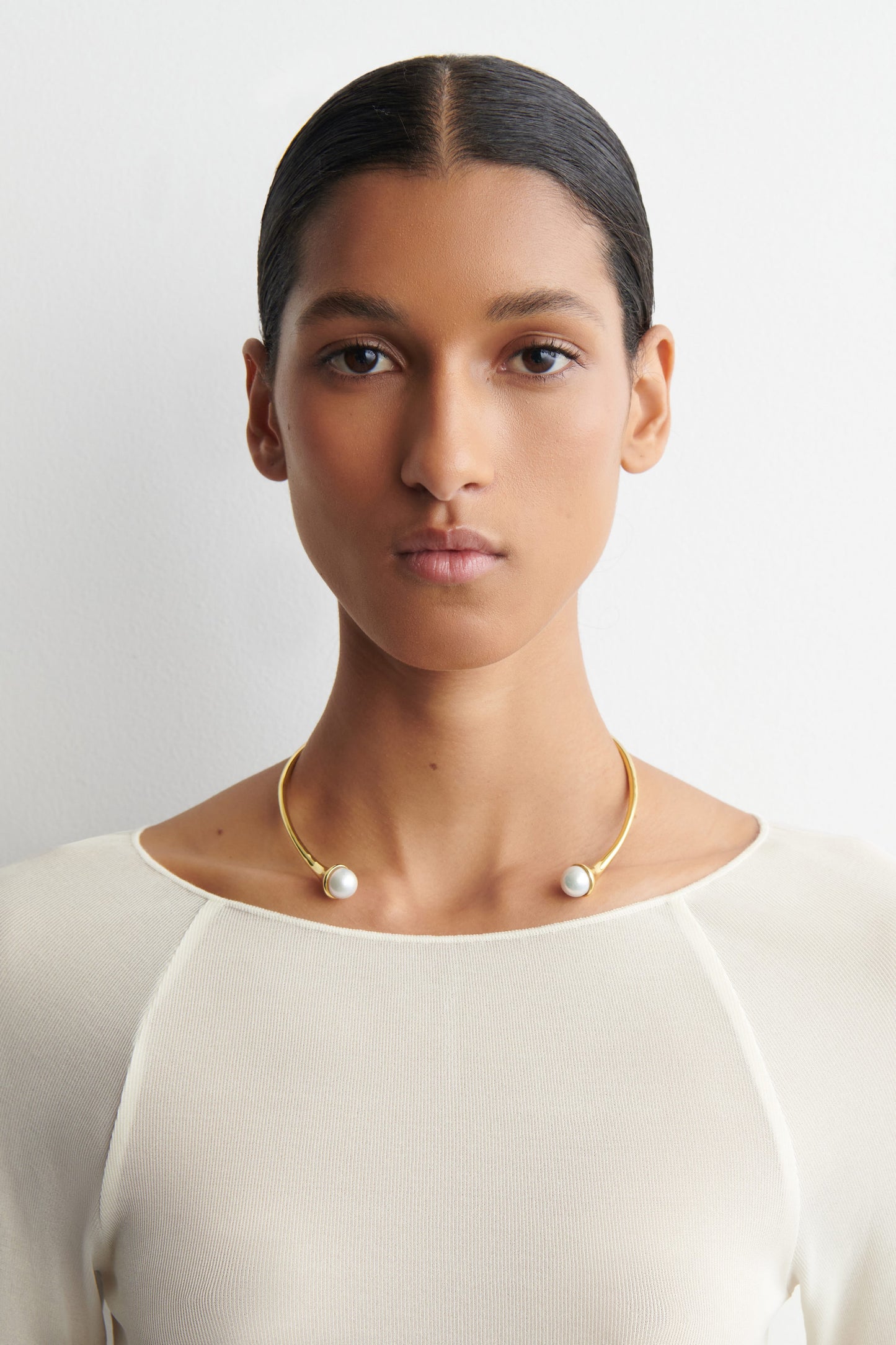 Freshwater Pearl Cuff Necklace