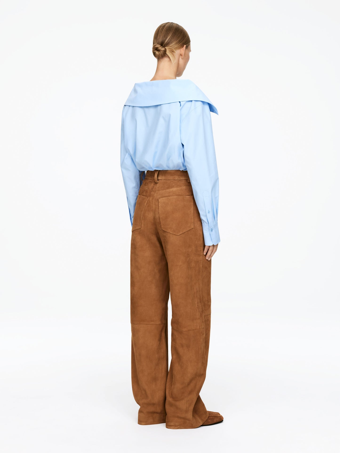 Relaxed Suede Trousers