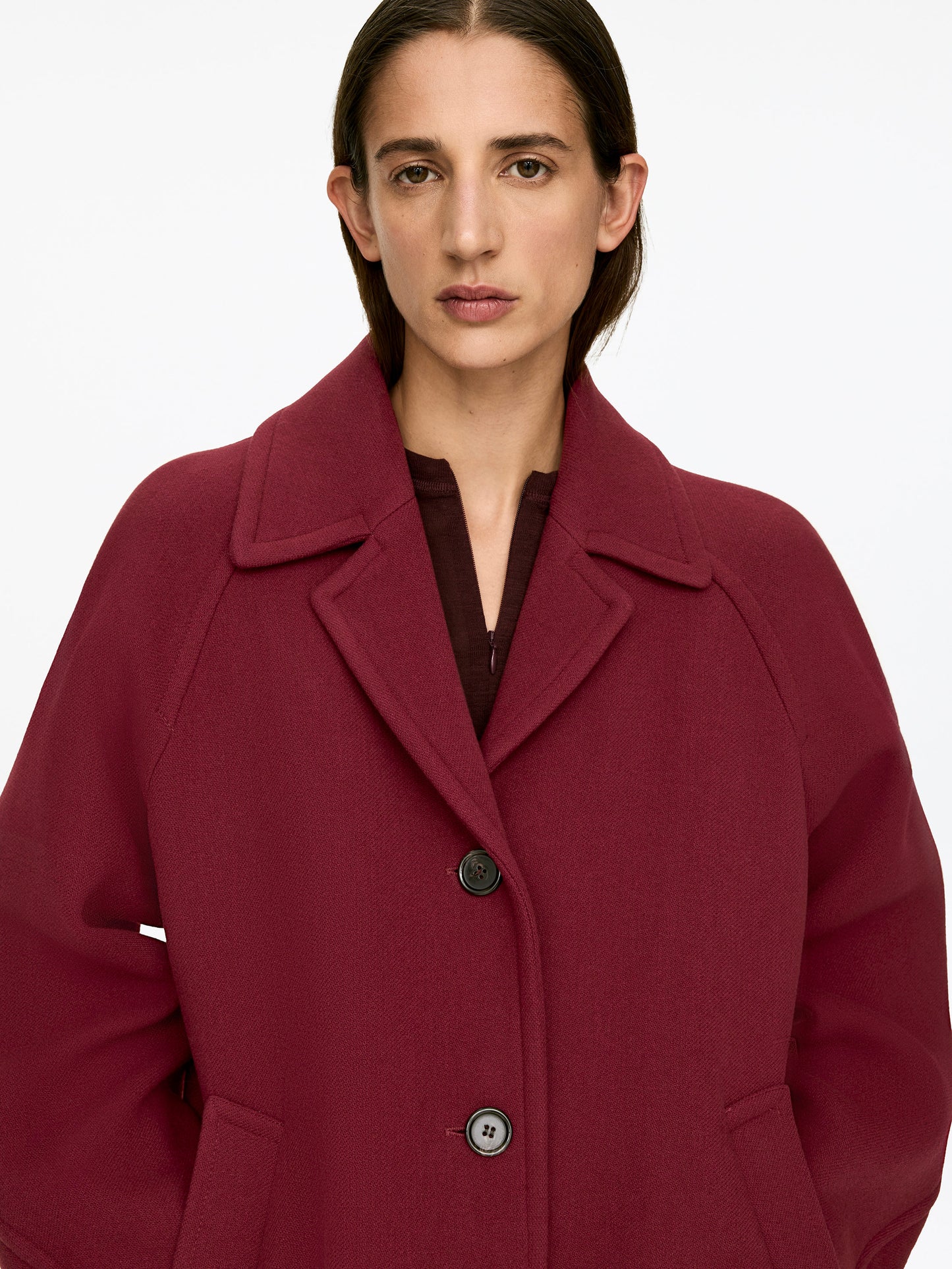 Oversized Wool-Blend Coat