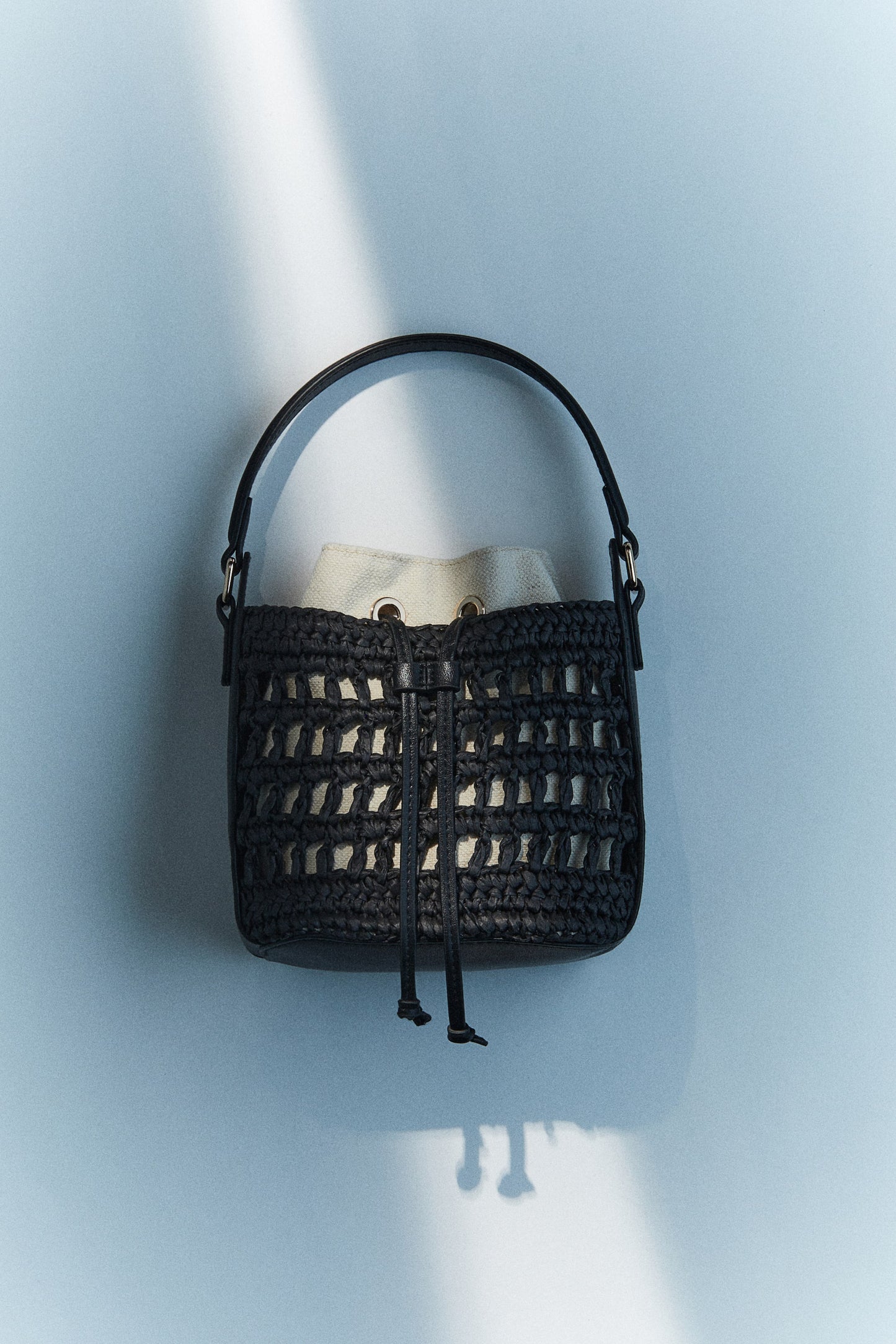 Straw crossbody bag
