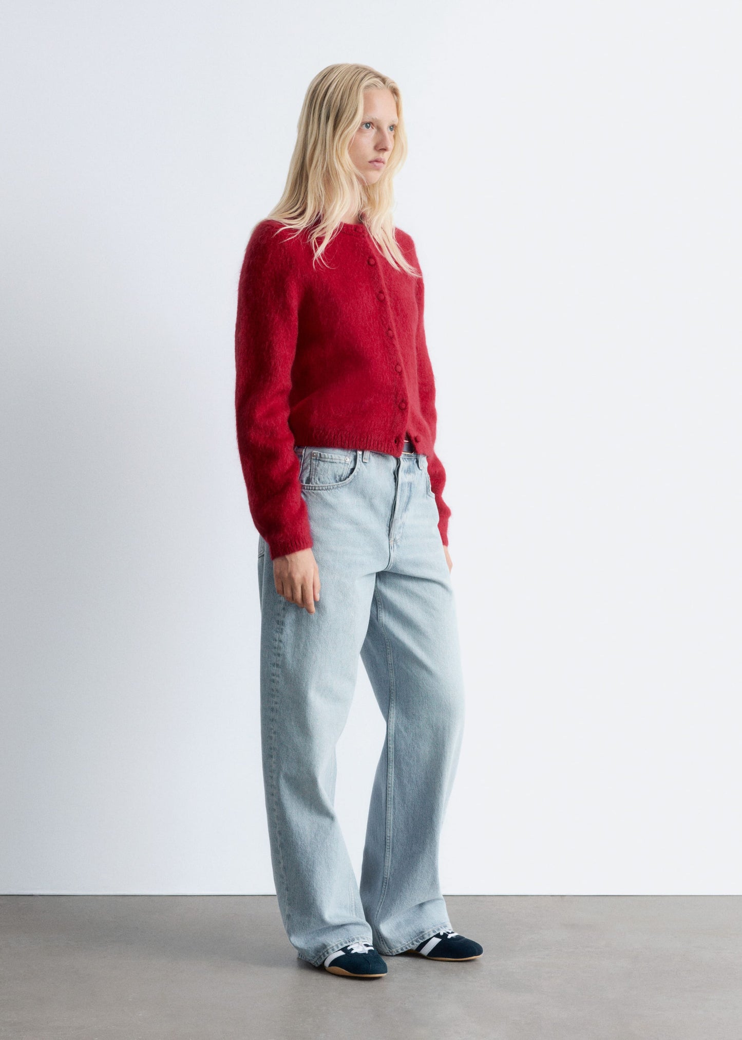 Brushed Knitted Cardigan