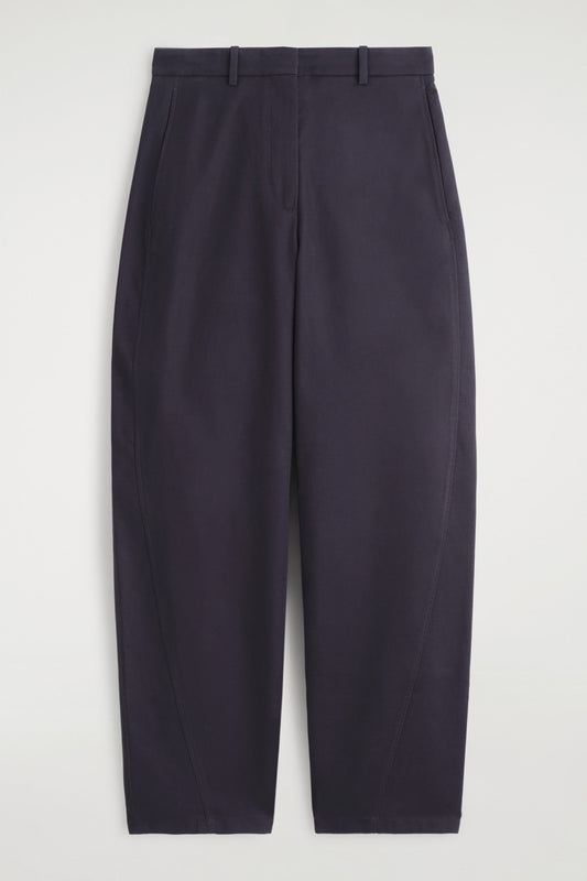 Barrel-Leg Cotton Chinos