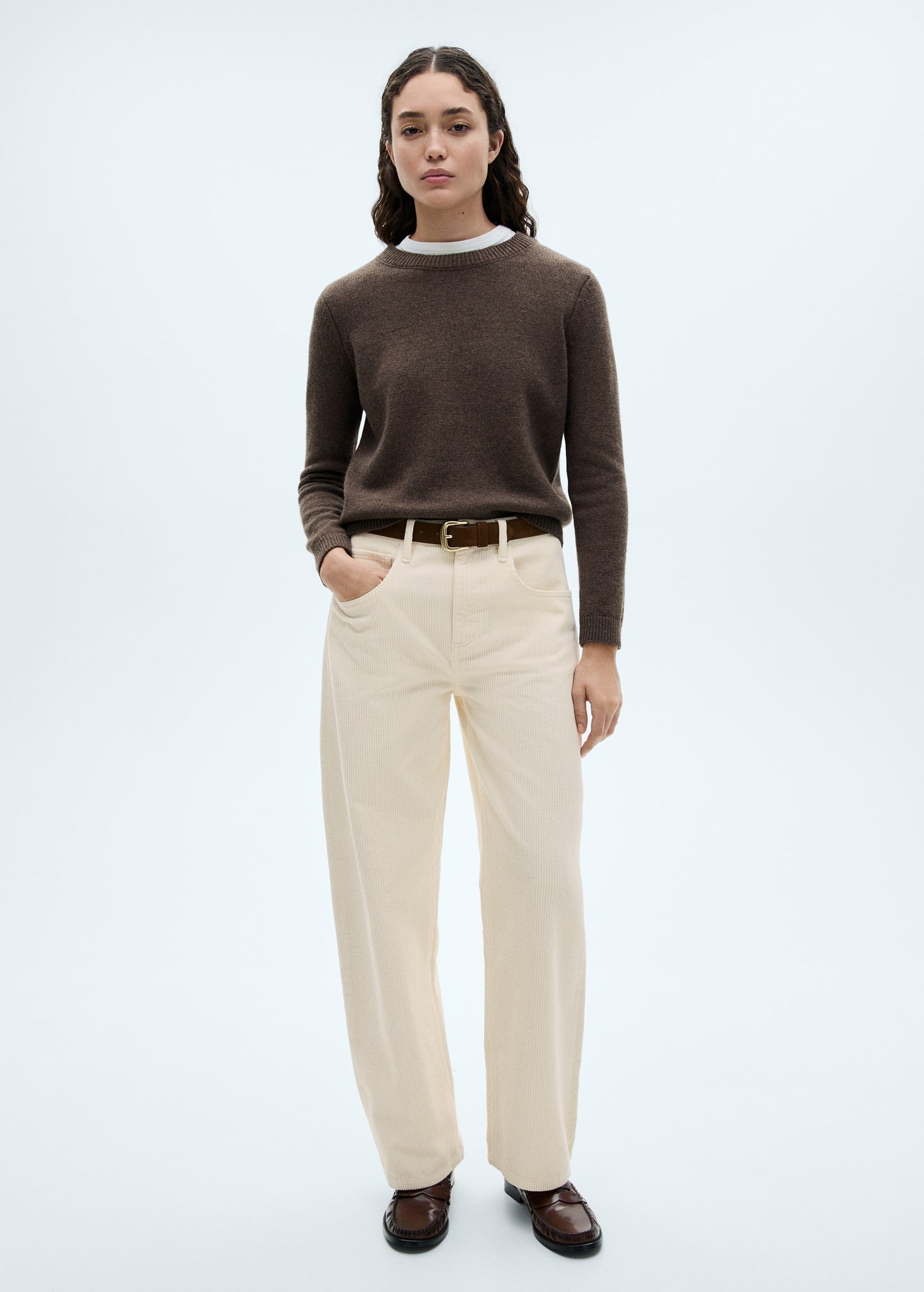 Bet high-waisted corduroy balloon trousers