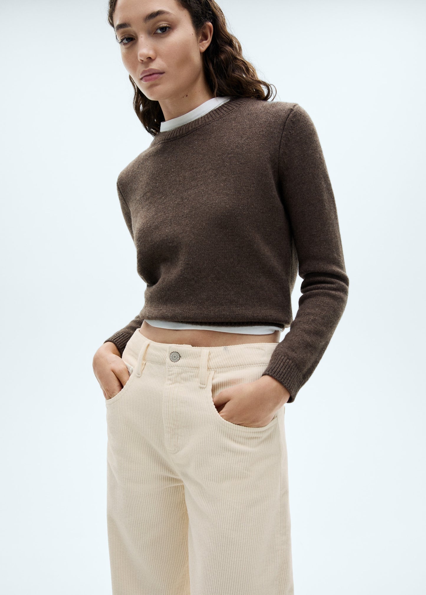 Bet high-waisted corduroy balloon trousers
