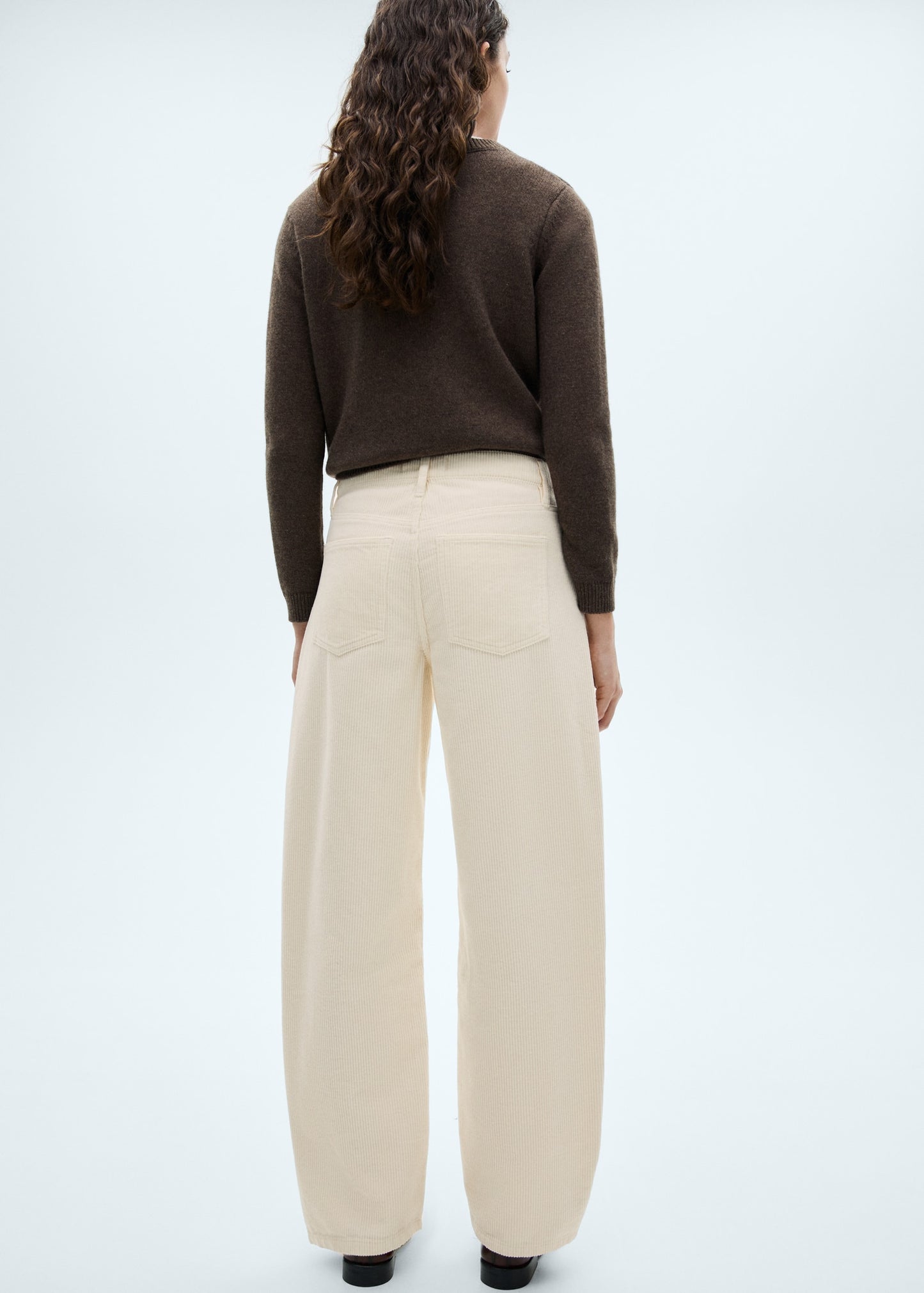Bet high-waisted corduroy balloon trousers
