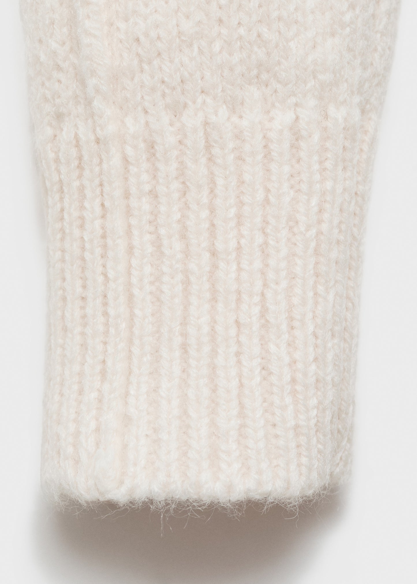 Perkins-neck sweater with seams