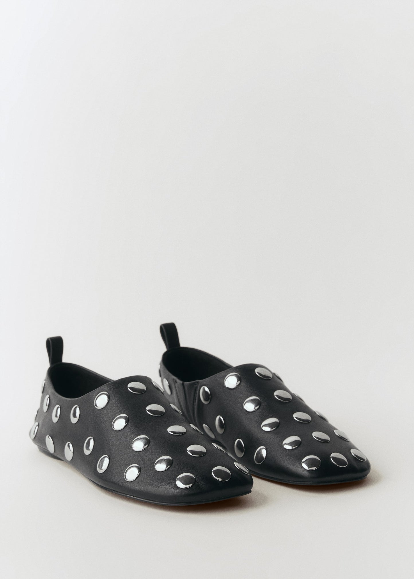Studded leather shoes