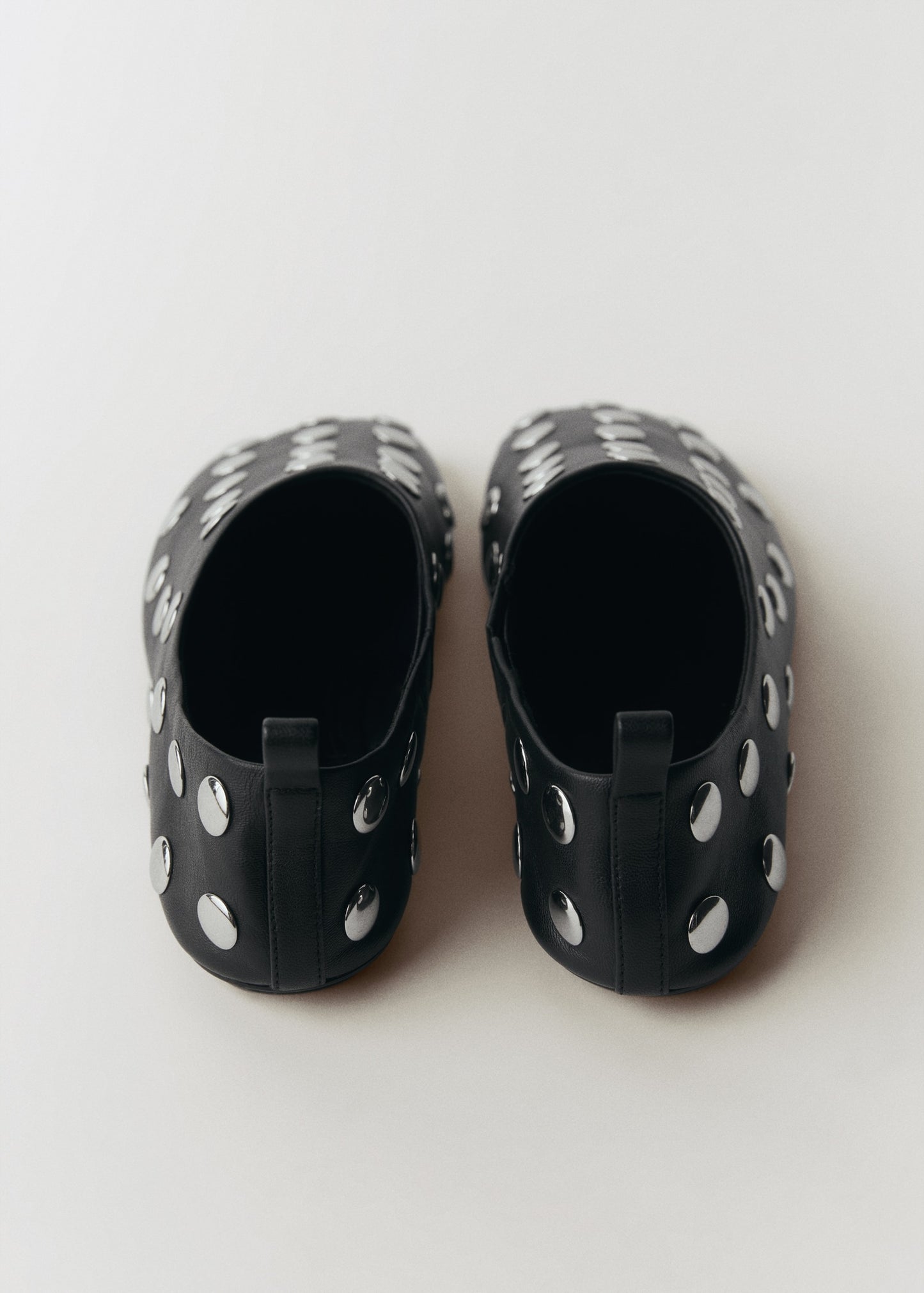 Studded leather shoes