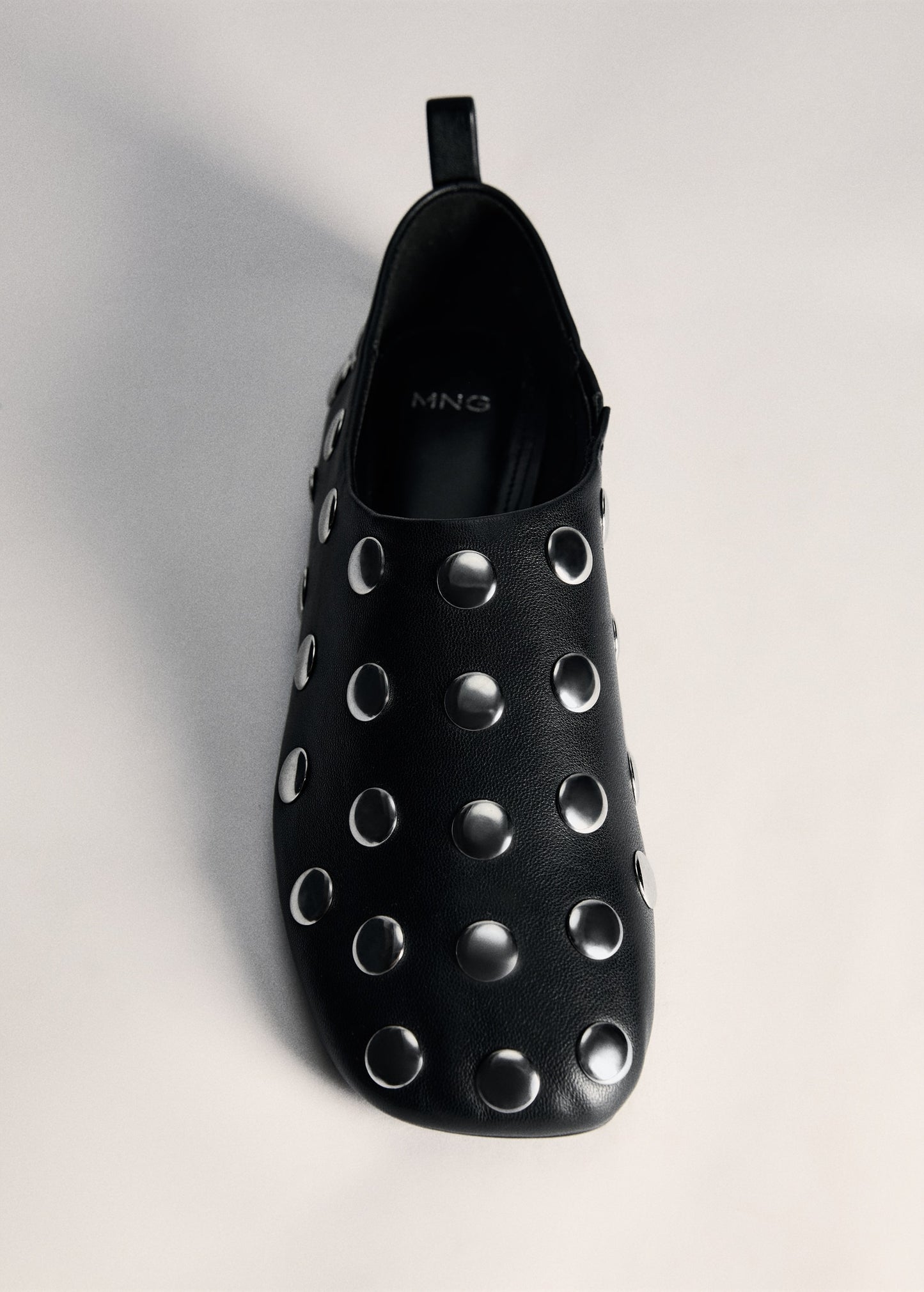 Studded leather shoes