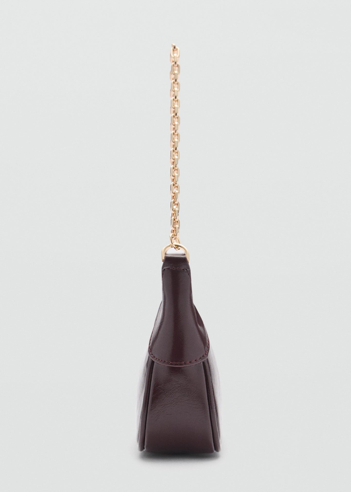 Faux leather shoulder bag