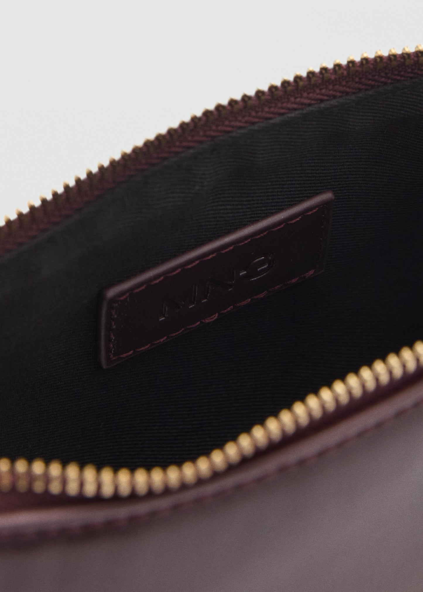 Faux leather shoulder bag