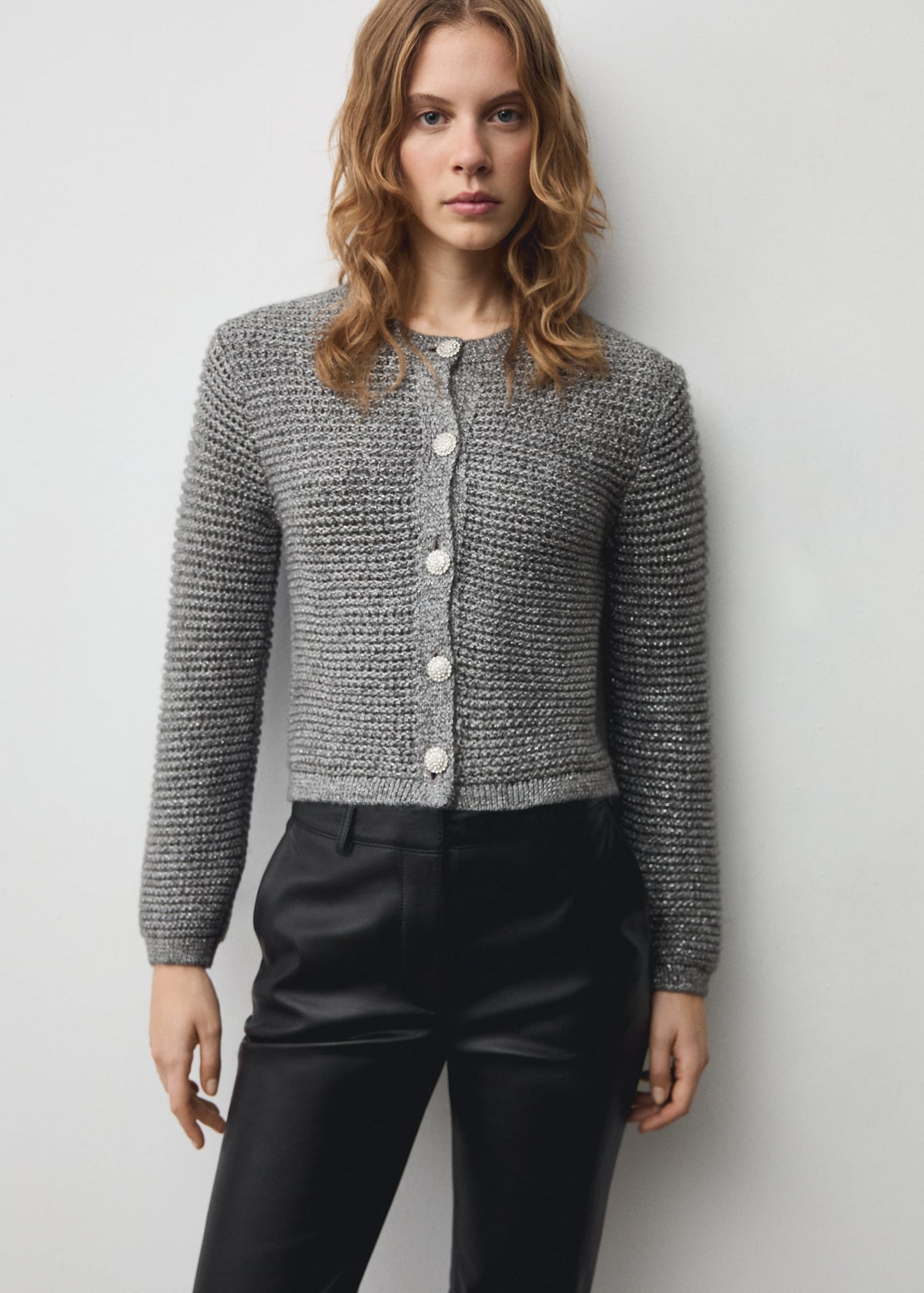 Knitted jacket wolf