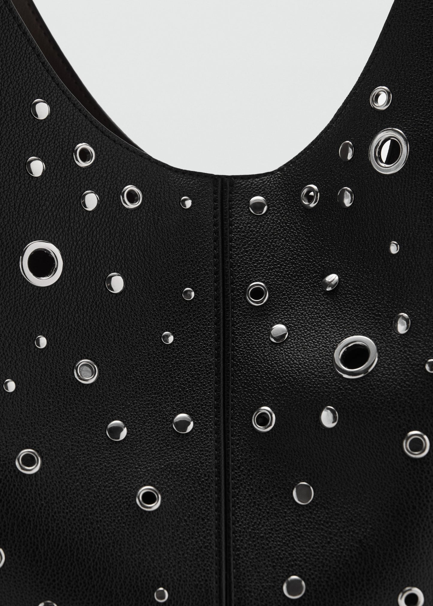 Studded die-cut bag