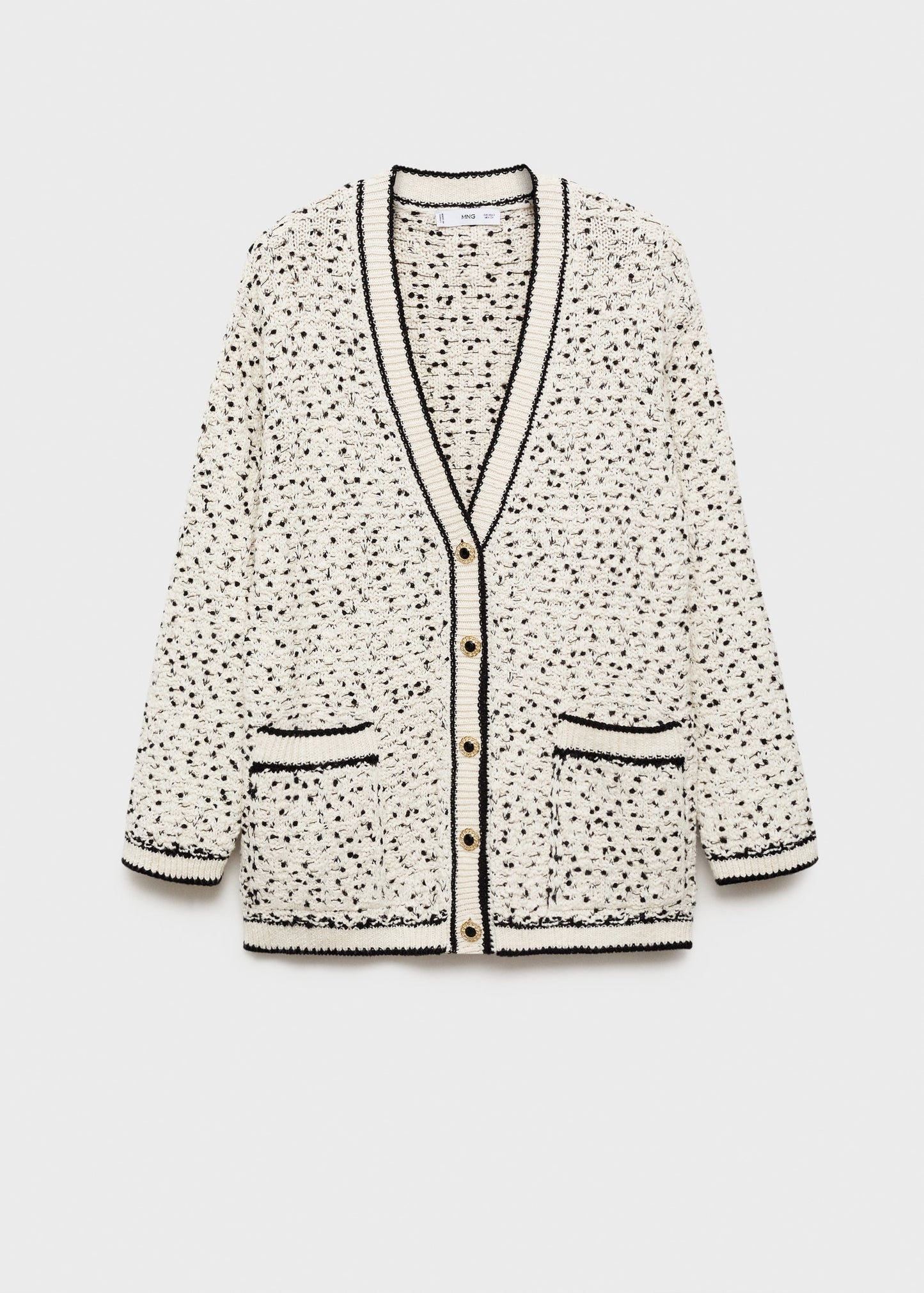 Flecked oversize cardigan