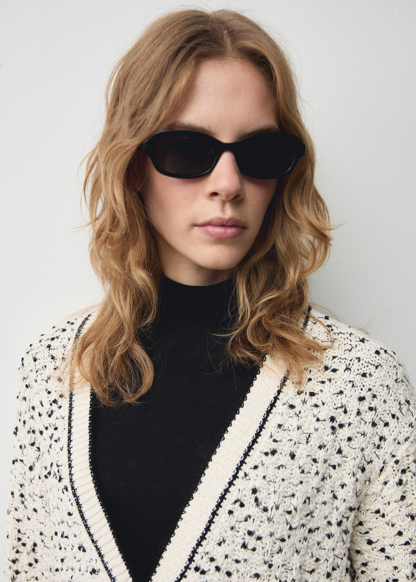 Flecked oversize cardigan