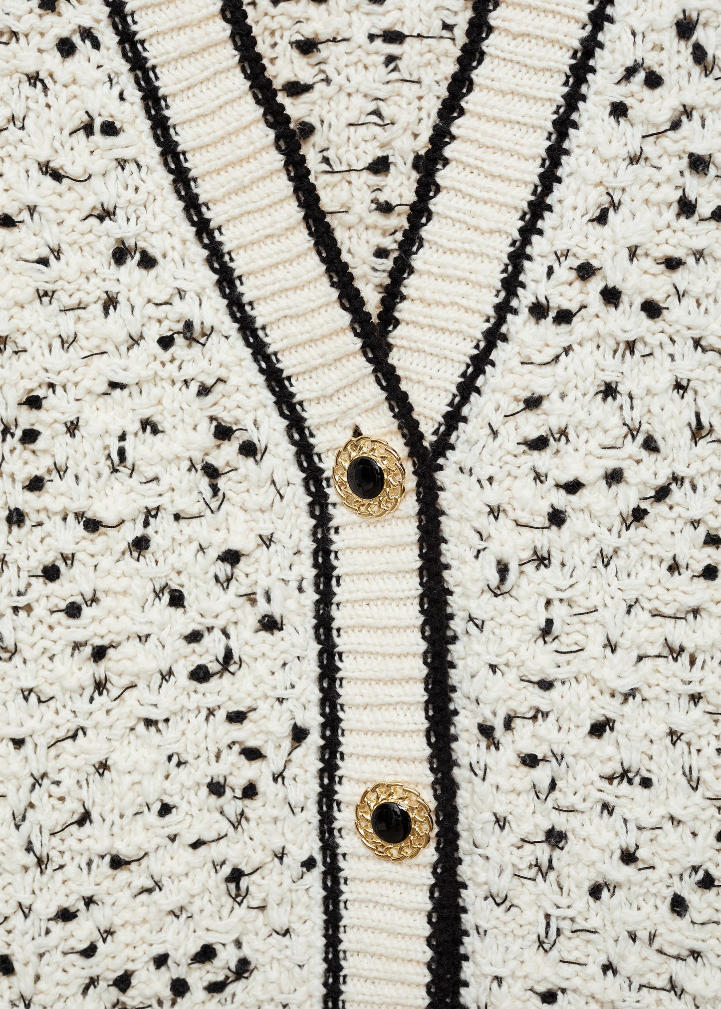 Flecked oversize cardigan