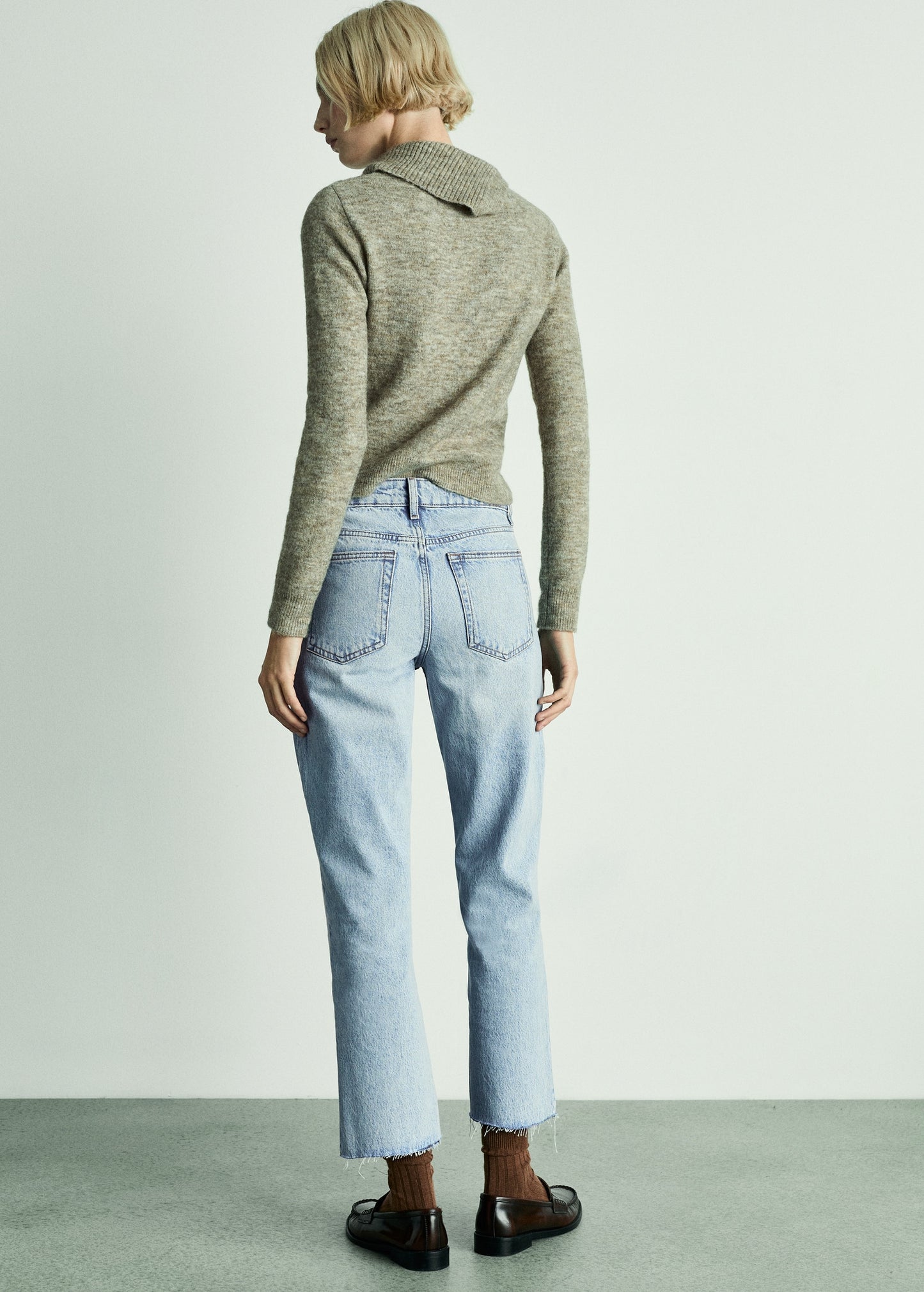 Blanca straight-fit cropped jeans