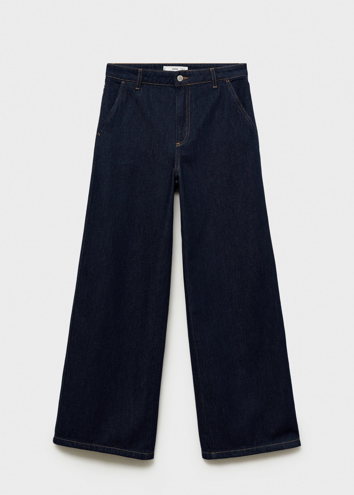 Wideleg mid-rise jeans