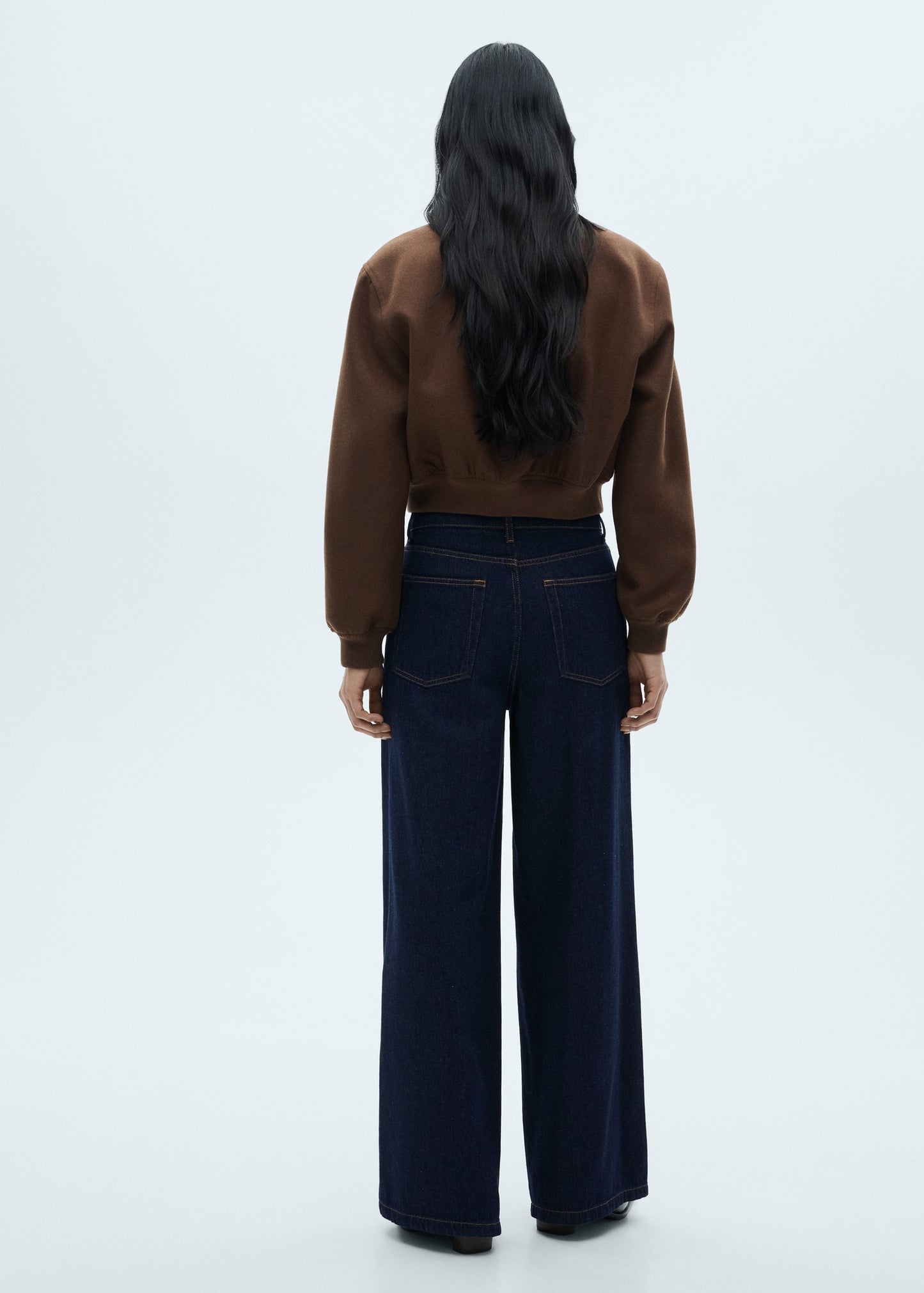 Wideleg mid-rise jeans