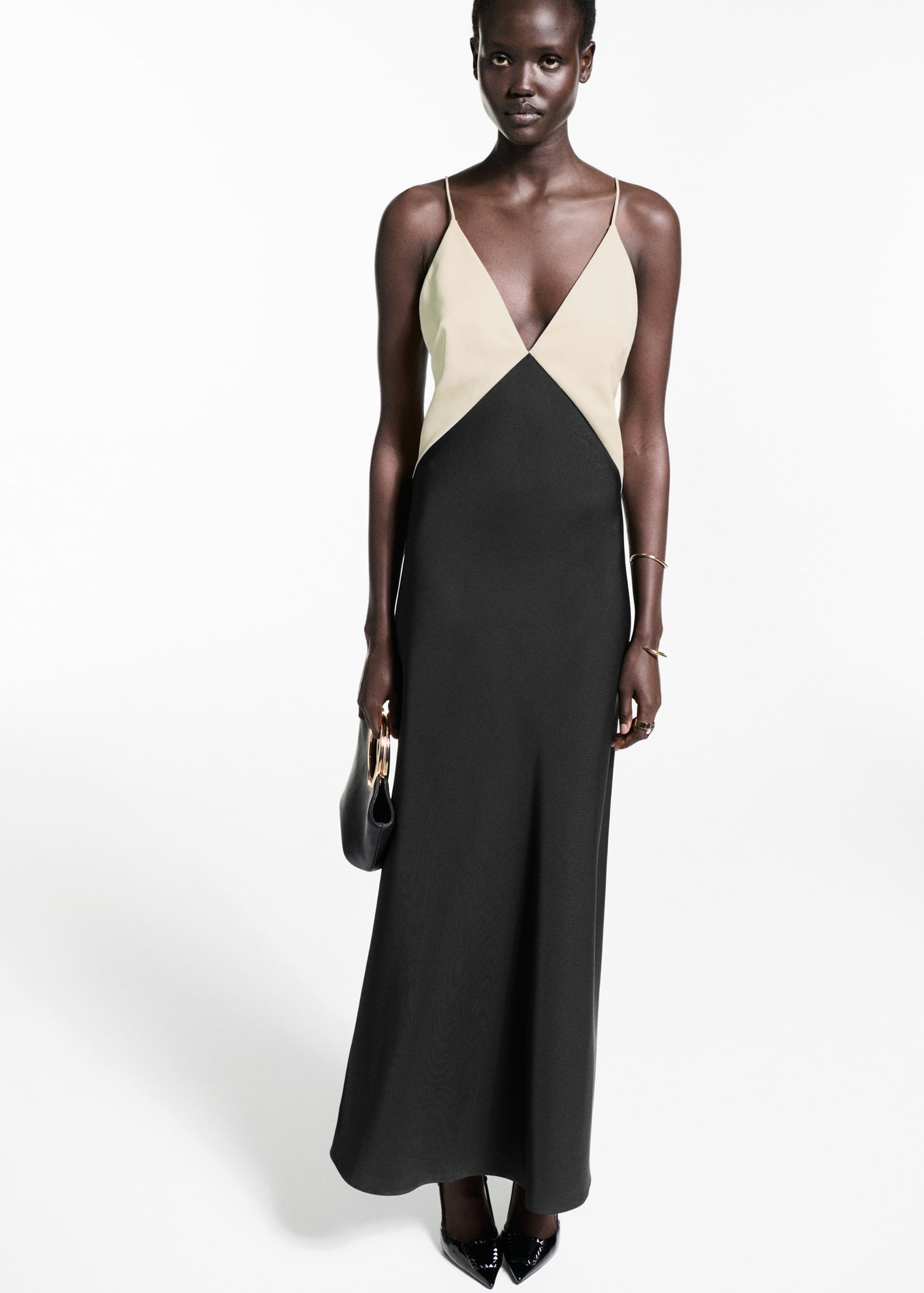 Two-tone lingerie dress