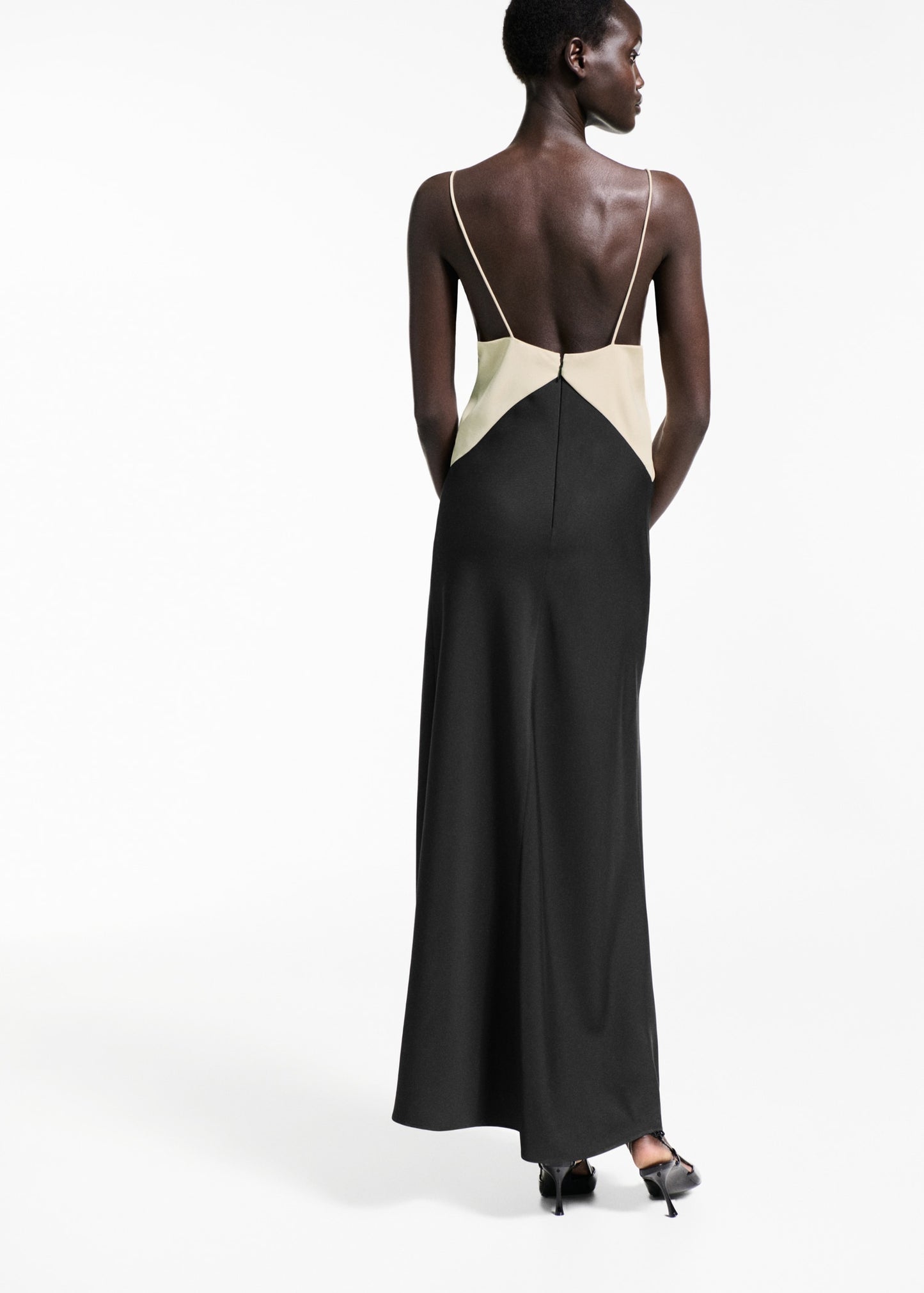 Two-tone lingerie dress