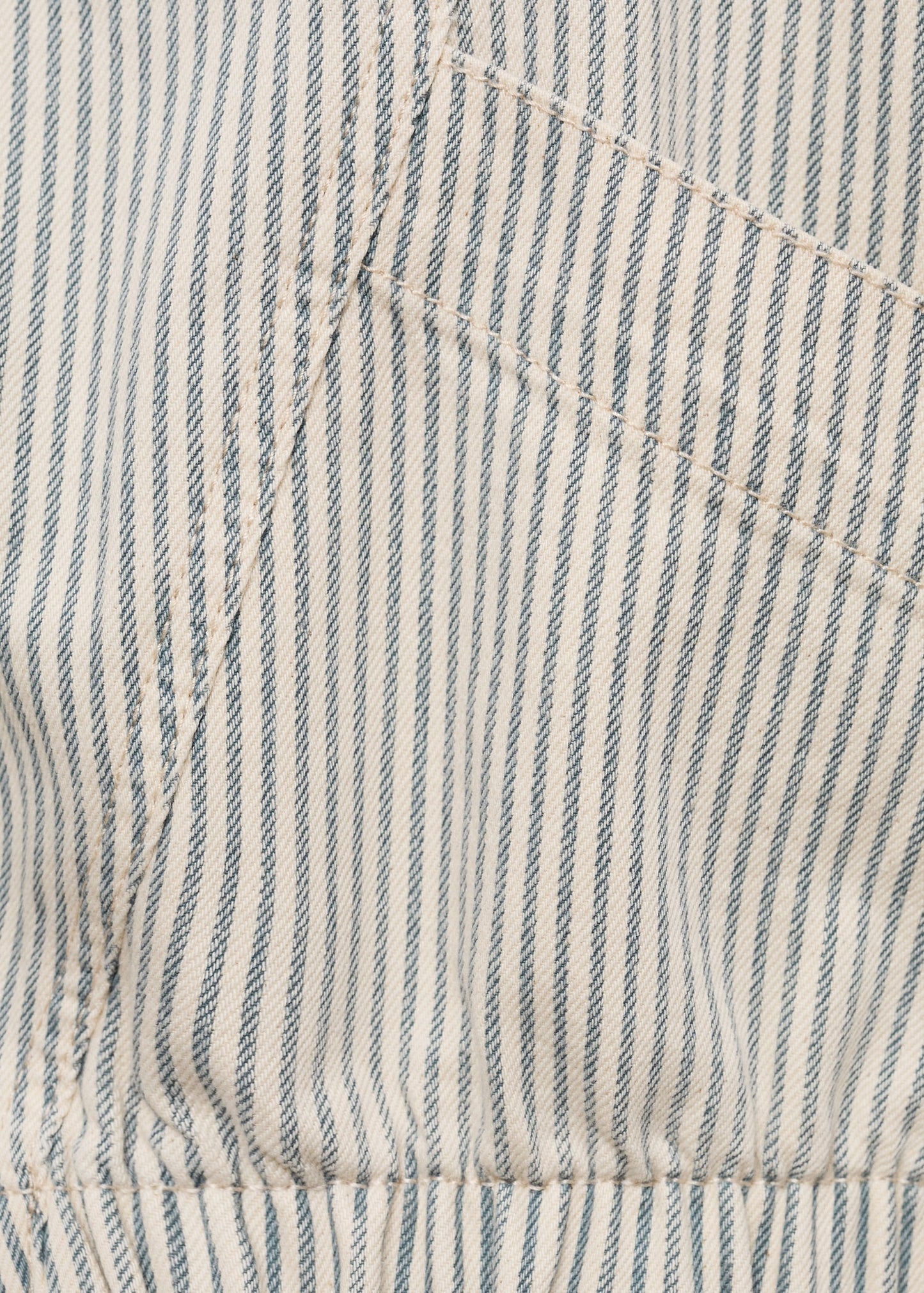Striped denim jacket