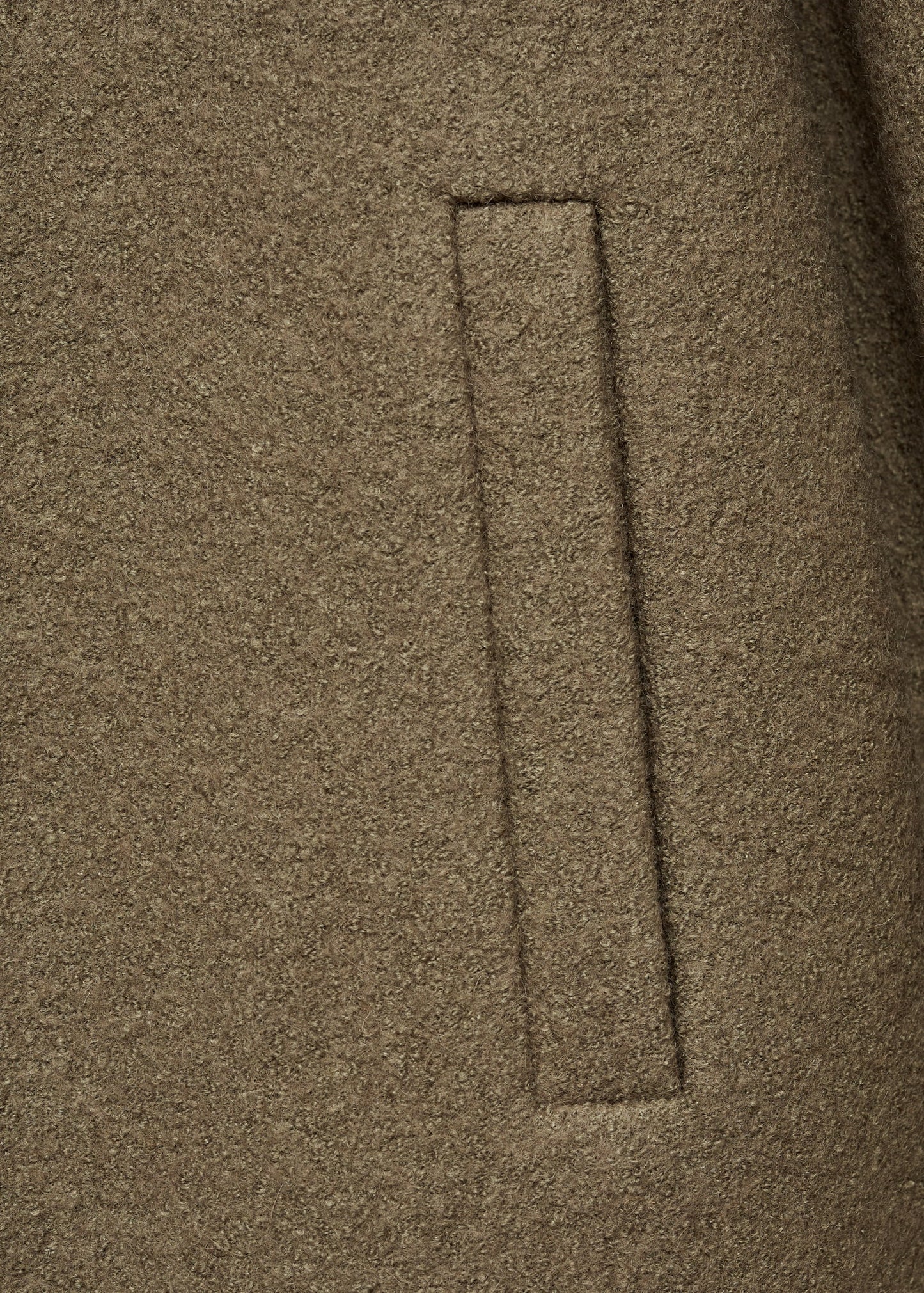 Pocketed wool-blend jacket