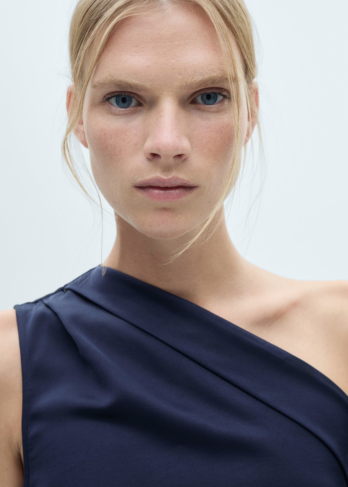 Asymmetrical pleated dress