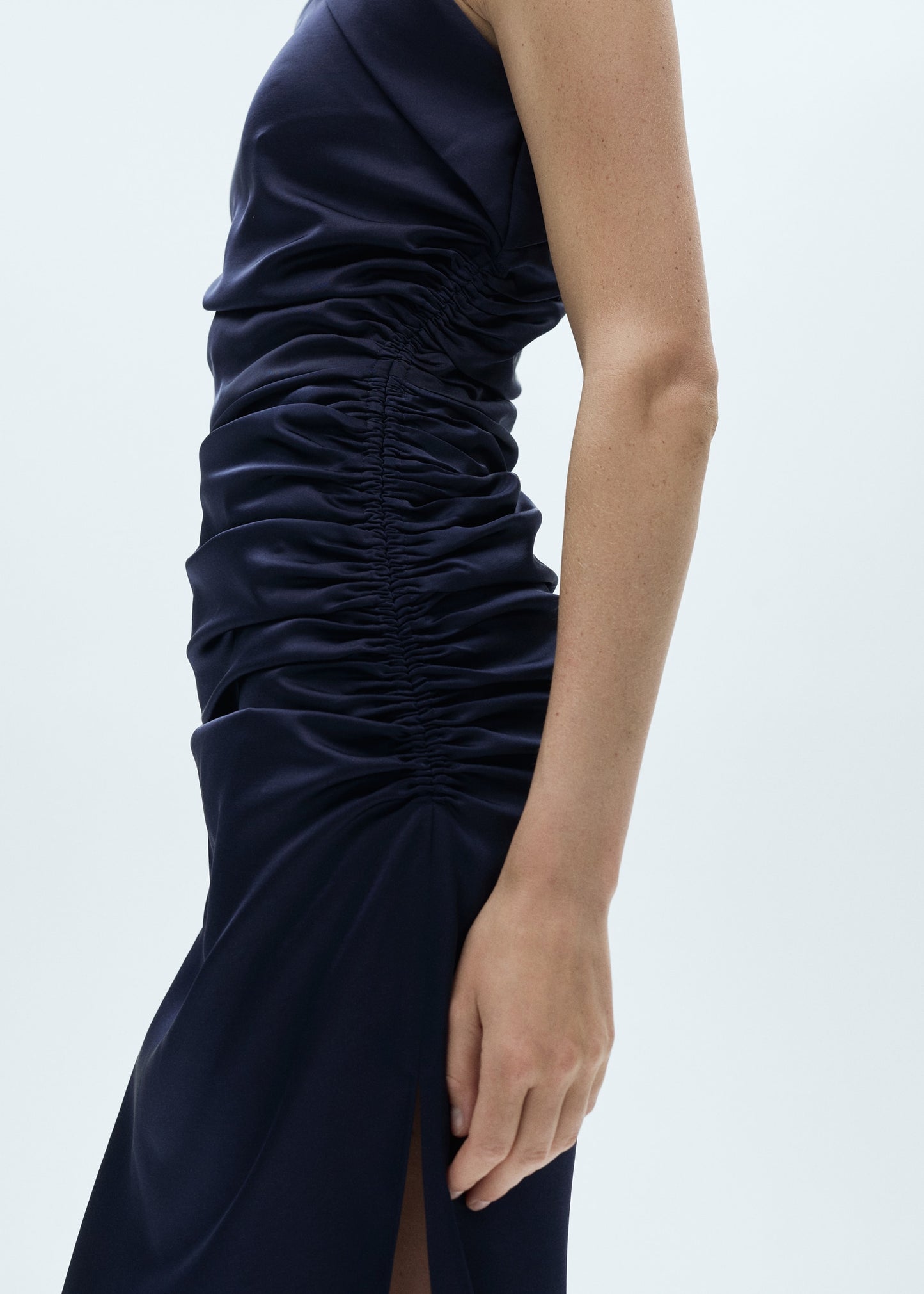Asymmetrical pleated dress