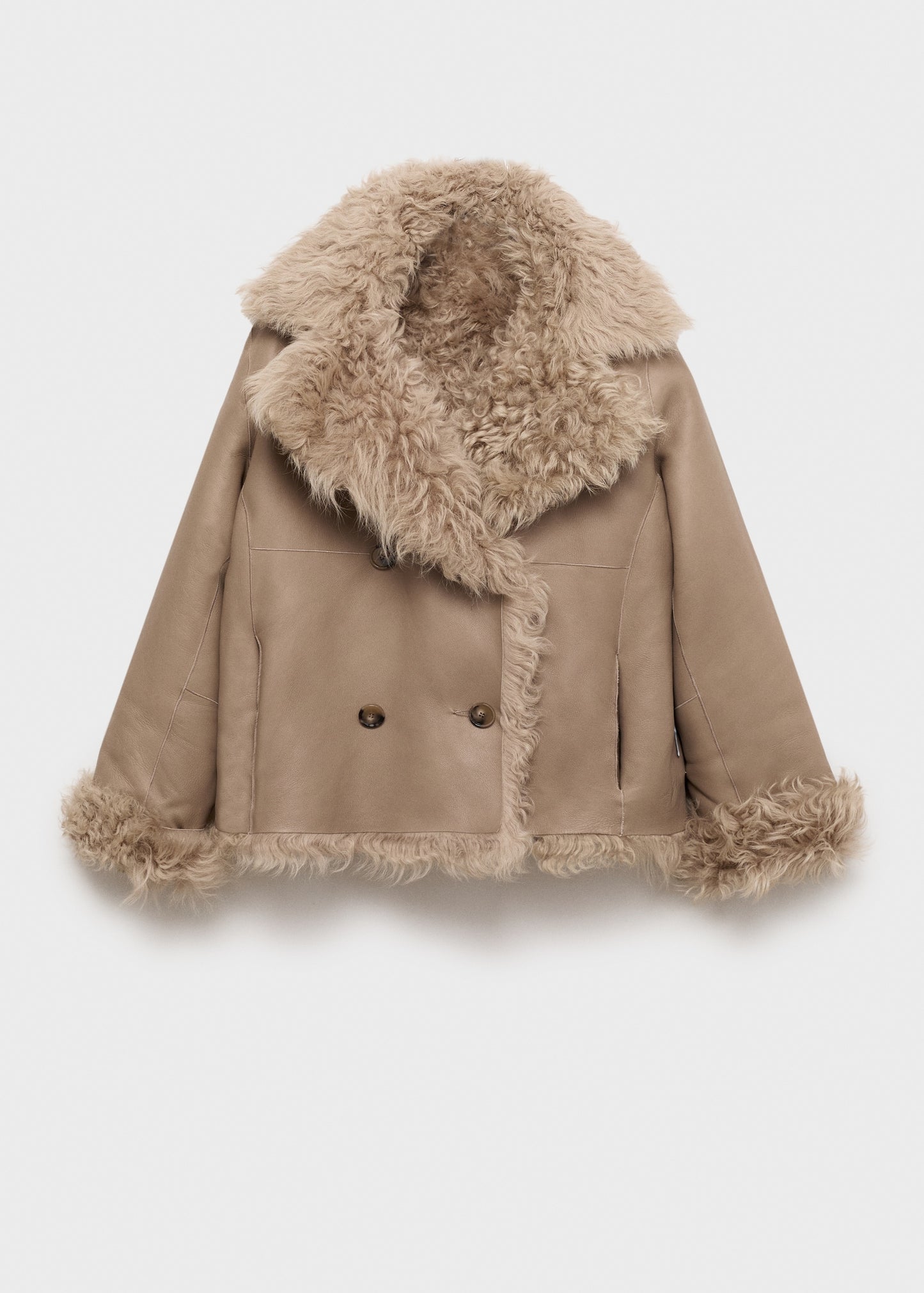 100% reversible leather coat