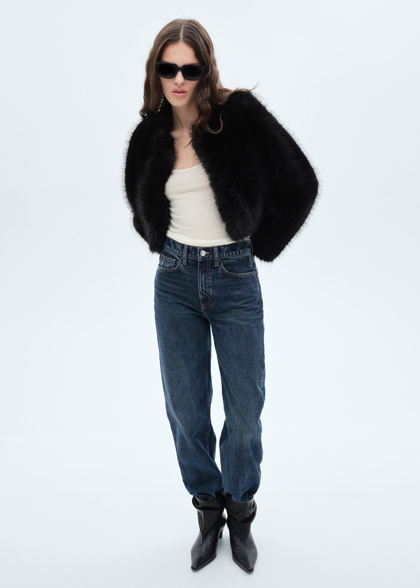 Fur effect jacket