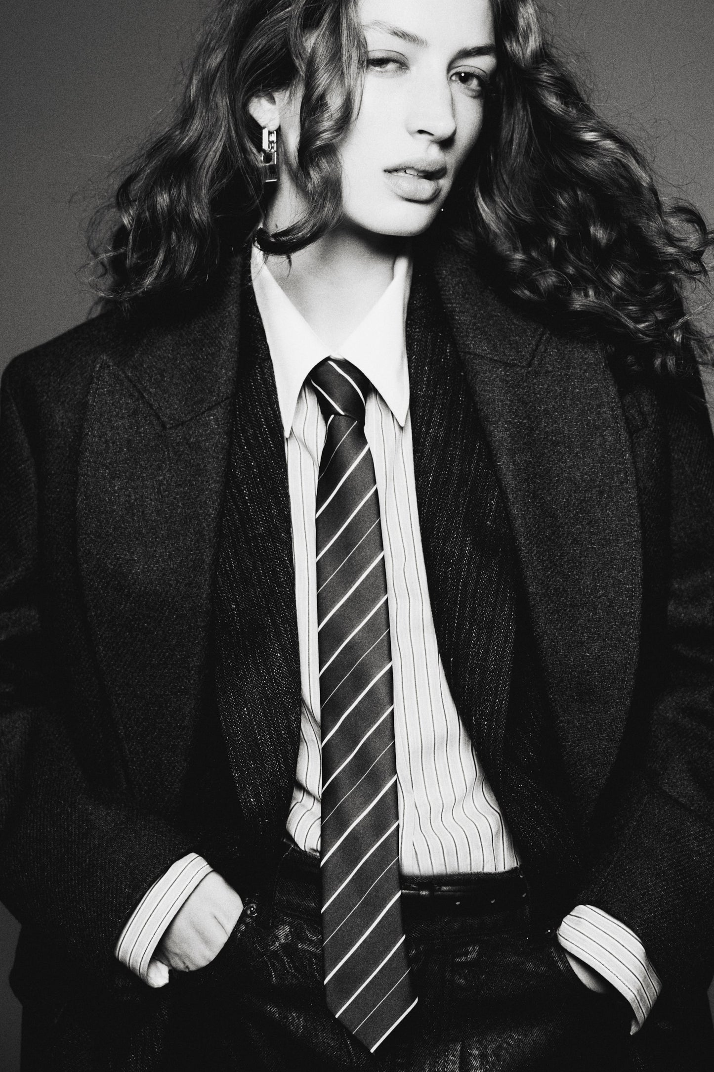 Wool-blend coat