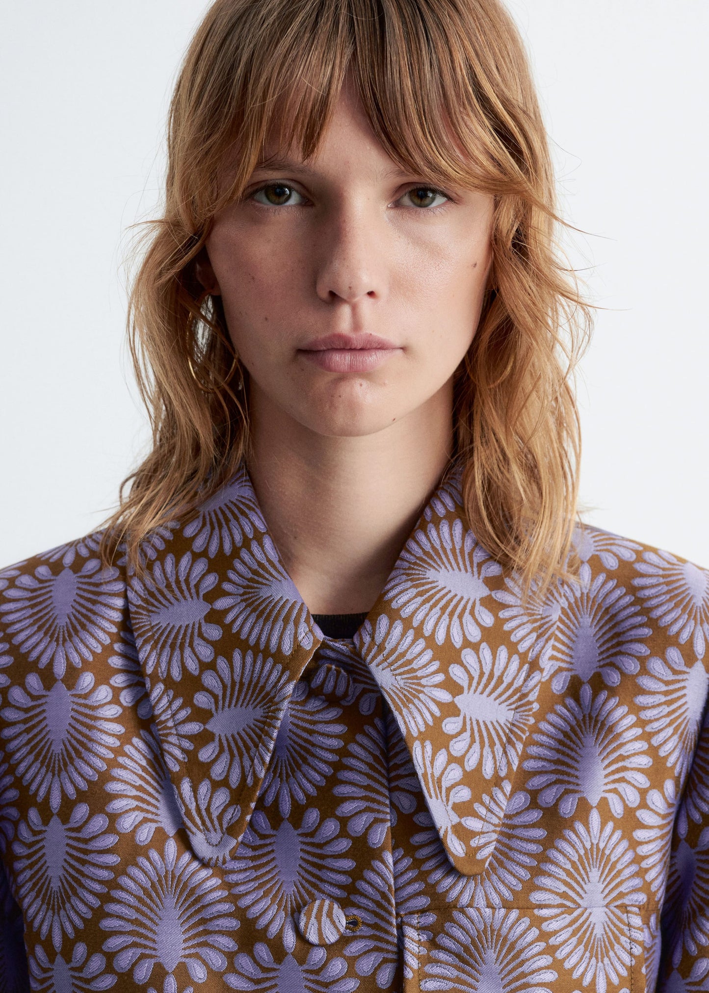 Tie-Belt Jacquard Blazer