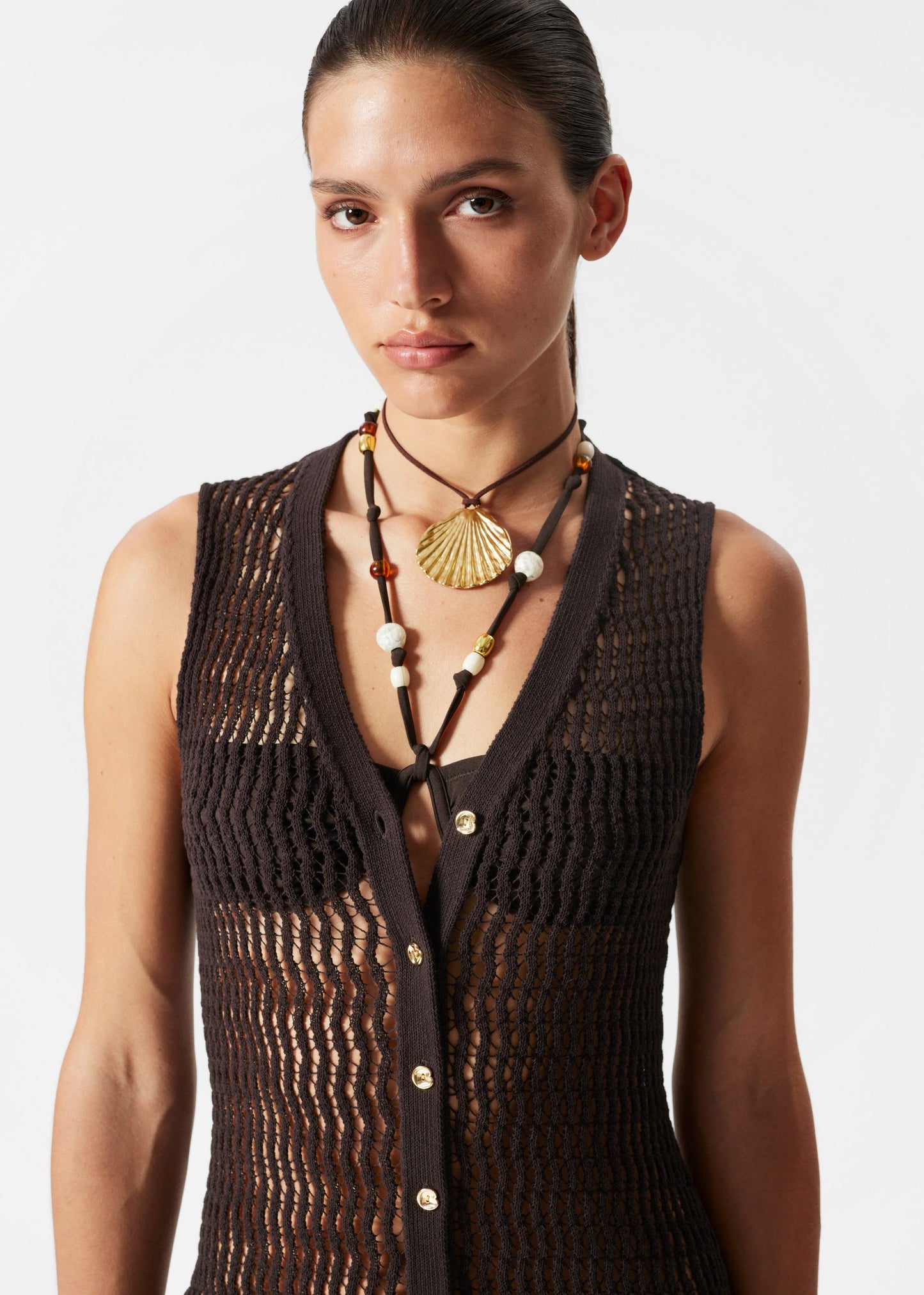 Open-Knit Maxi Dress
