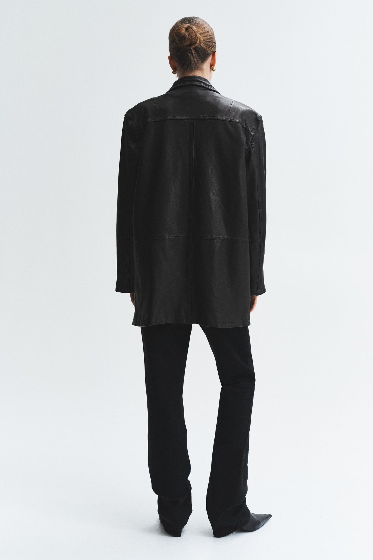 Leather coat