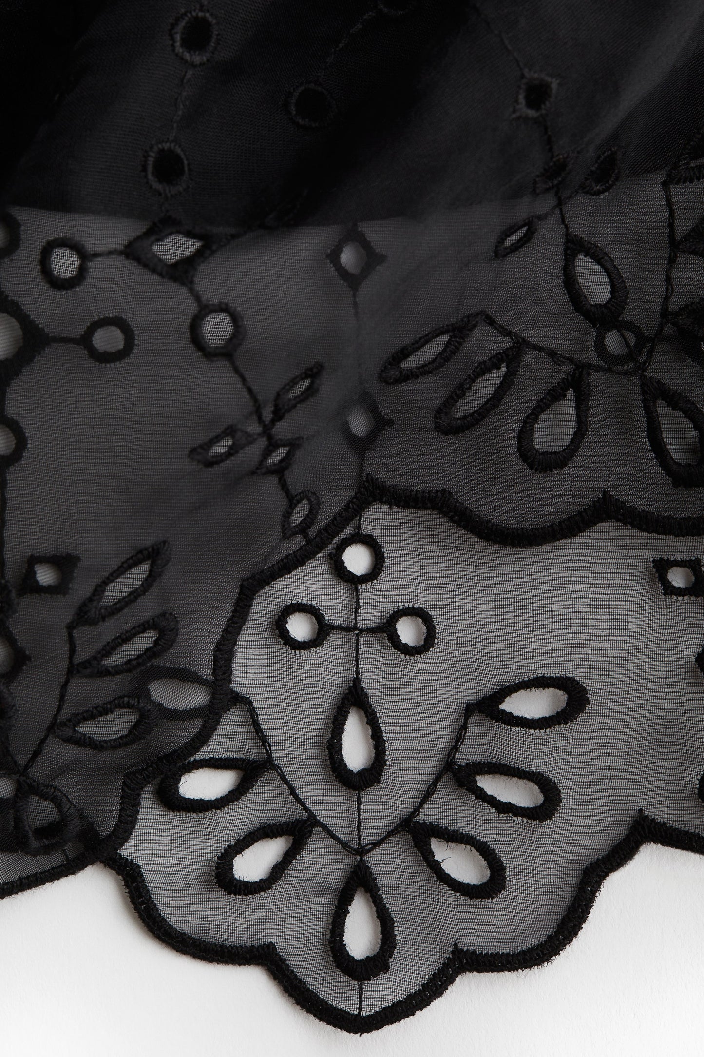 Broderie anglaise organza skirt