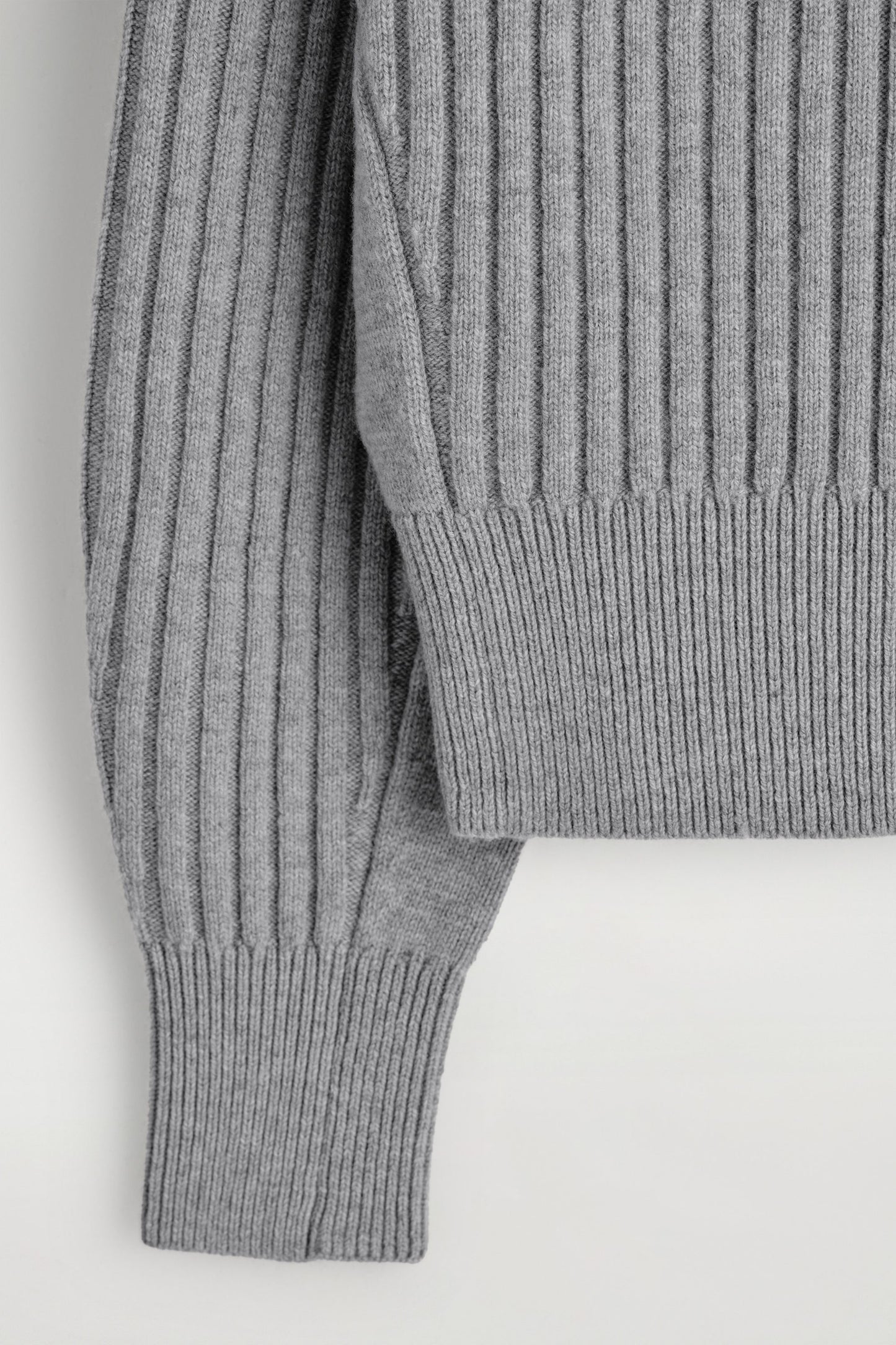 Ribbed merino wool jacket